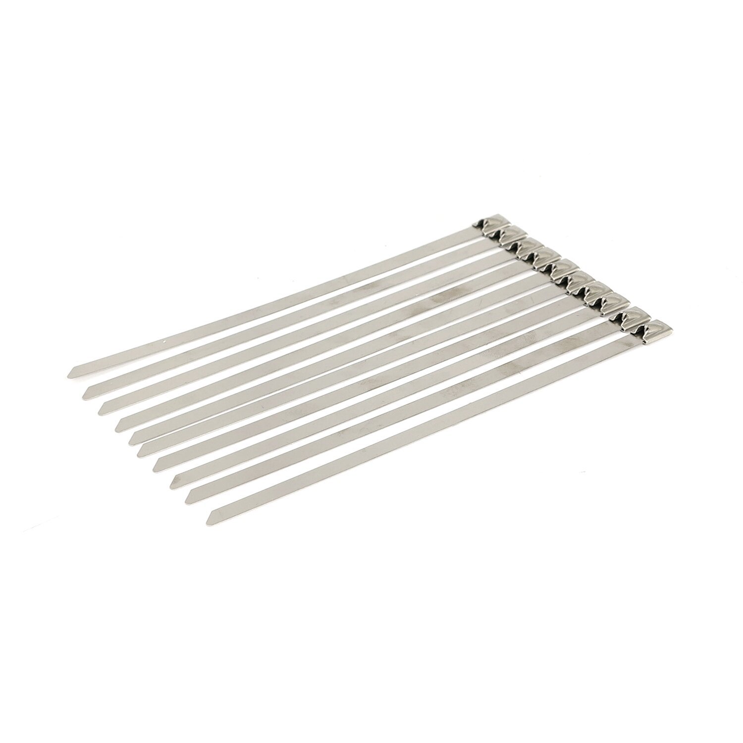 Exhaust tie wraps 8" long clear stainless