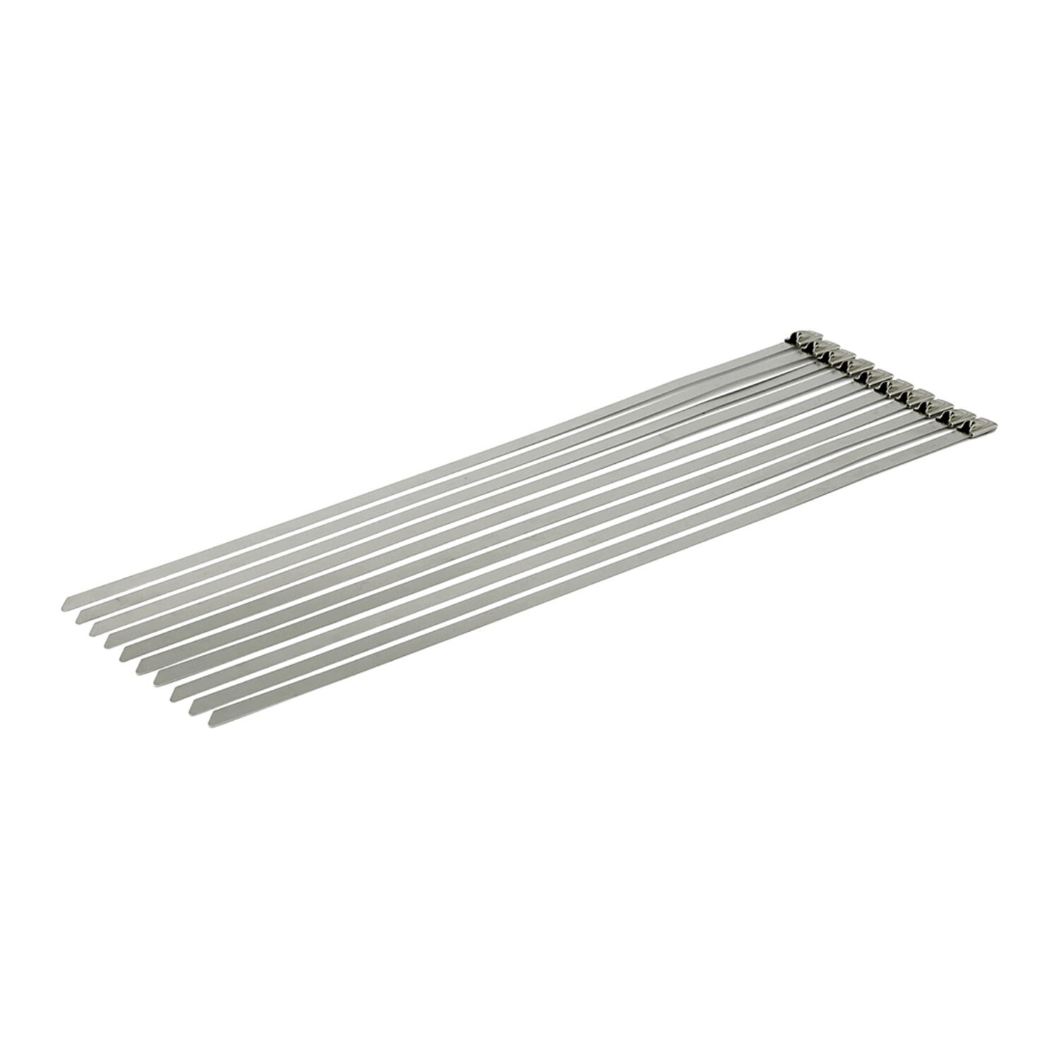 Exhaust tie wraps 14.25" long clear stainless