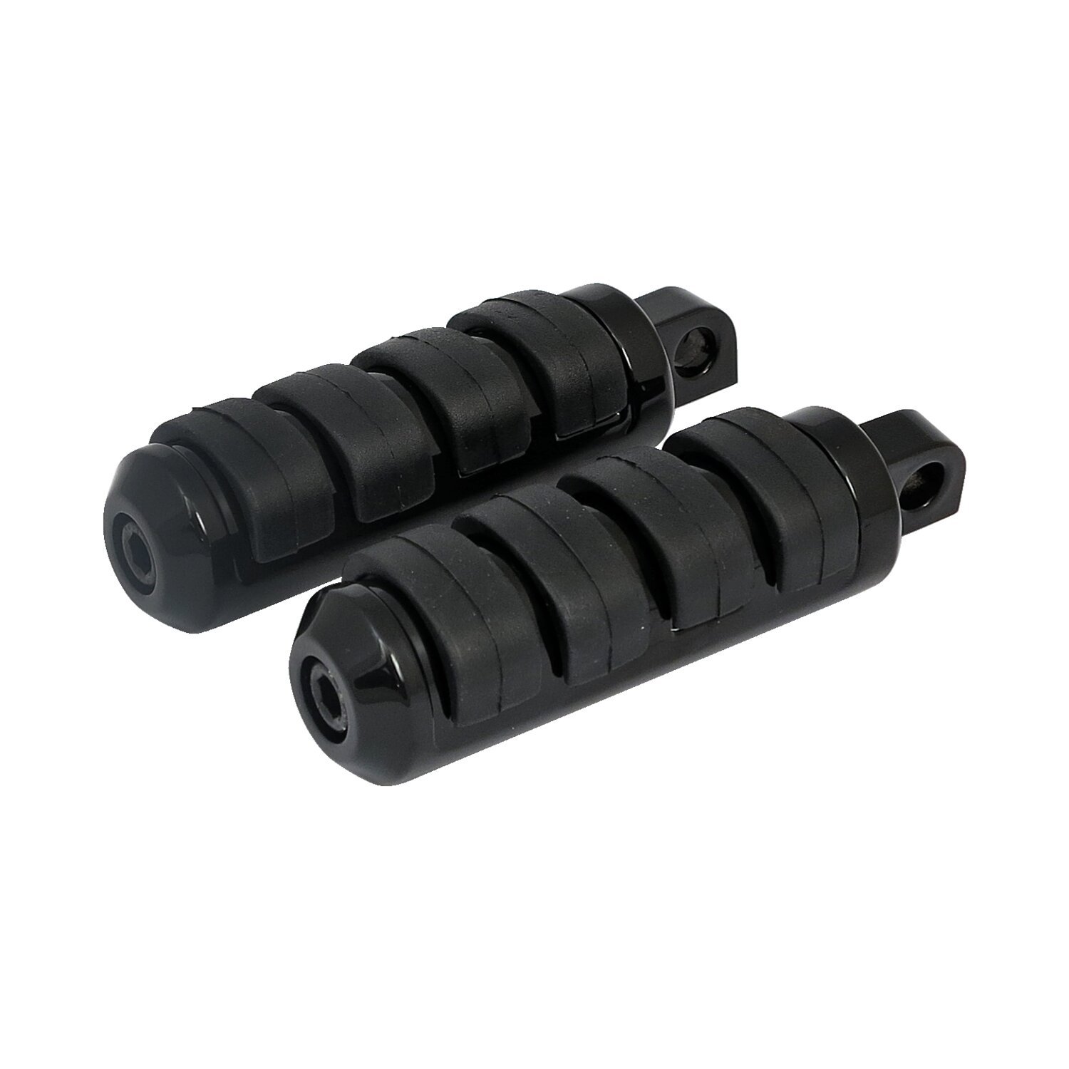 Comfort foot pegs. Small diameter, Black
