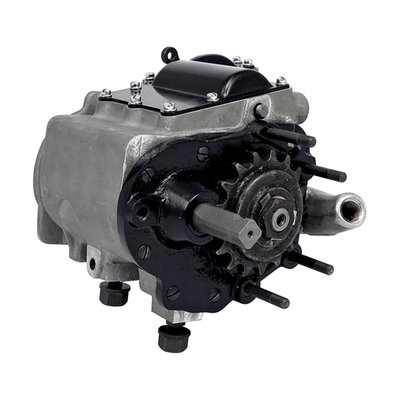 Identical appearance to the stock 3-speed transmission. 1, 2, 3 are smaller and 4th gear is identical to OEM ratio. We all know that the power band of 45" side valve engines is not all that wide and torque not that great. The original 3-speed transmission can, especially when accelerating up-hill with a sidecar, or cruising at a certain speed, give you the feeling that you'd like an extra gear to smooth things out. Especially shifting from 1st. to 2nd. is quite large and can result in a large RPM drop that takes you outside the ideal RPM/torque range. This transmission comes with a bit smaller 1st., 2nd. and 3rd. 'close-ratio' gears but the 4th gear has the identical 1:1 gear ratio as the original 3-speed transmission. The only thing that will give the transformation to 4-speed away is the 4-speed shifter gate, which must be ordered separately. Transmission is fully assembled and ready to run. Just add oil after installation, invite your mother in law and take to the hills with confidence! 
Stock 3-speed ratios are: 1st = 2.47:1, 2nd. = 1.57:1, 3rd. = 1:1. 
This 'close-ratio' 4-speed transmission ratios are: 1st. = 2.67:1, 2nd. = 2.03:1, 3rd. = 1.42:1, 4th. = 1:1. 

Note: A 4-speed shifter gate must be ordered separately and is available as 909605 (chrome) and 909073 (black).