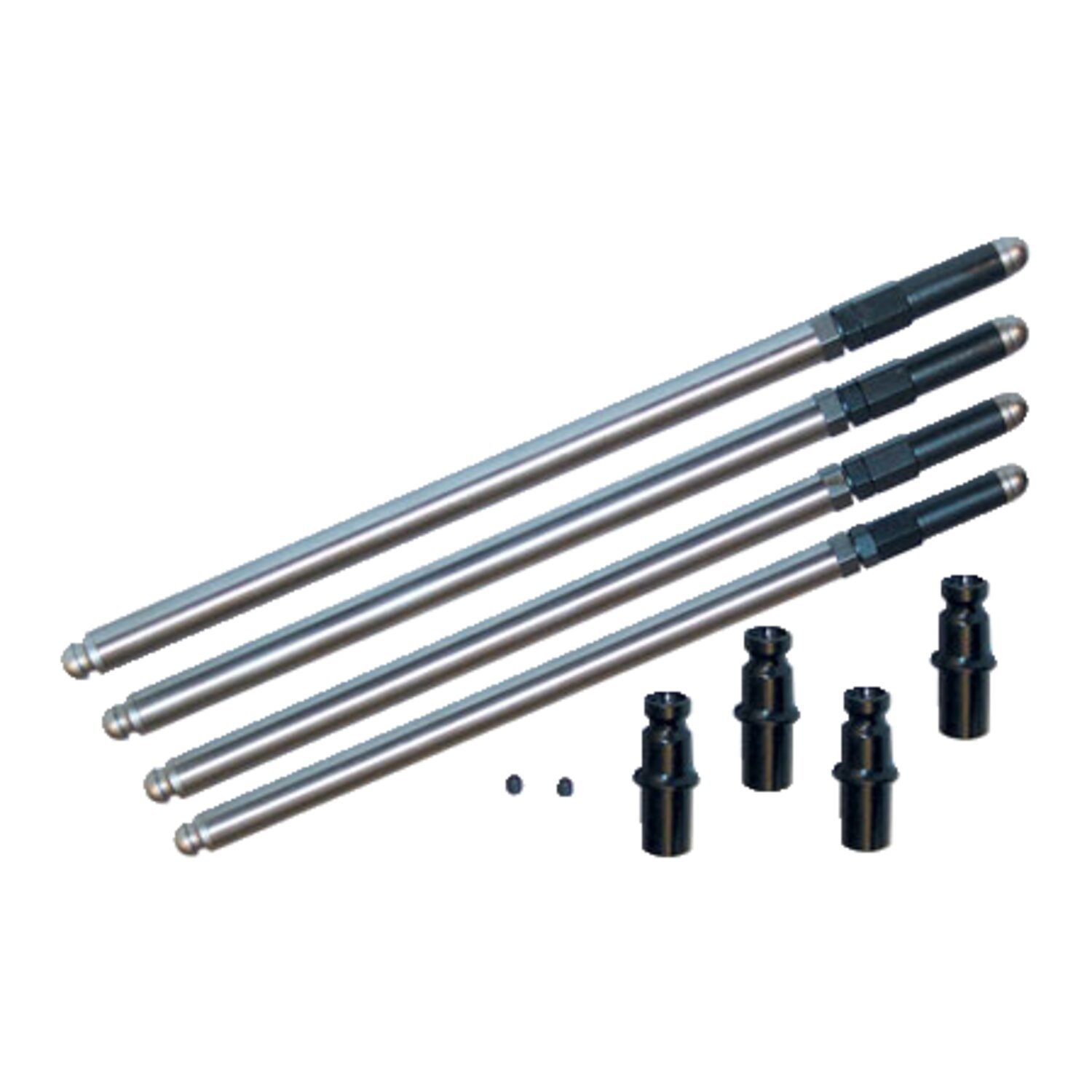 S&S, non-adj. chromoly pushrods with solid lifter converters