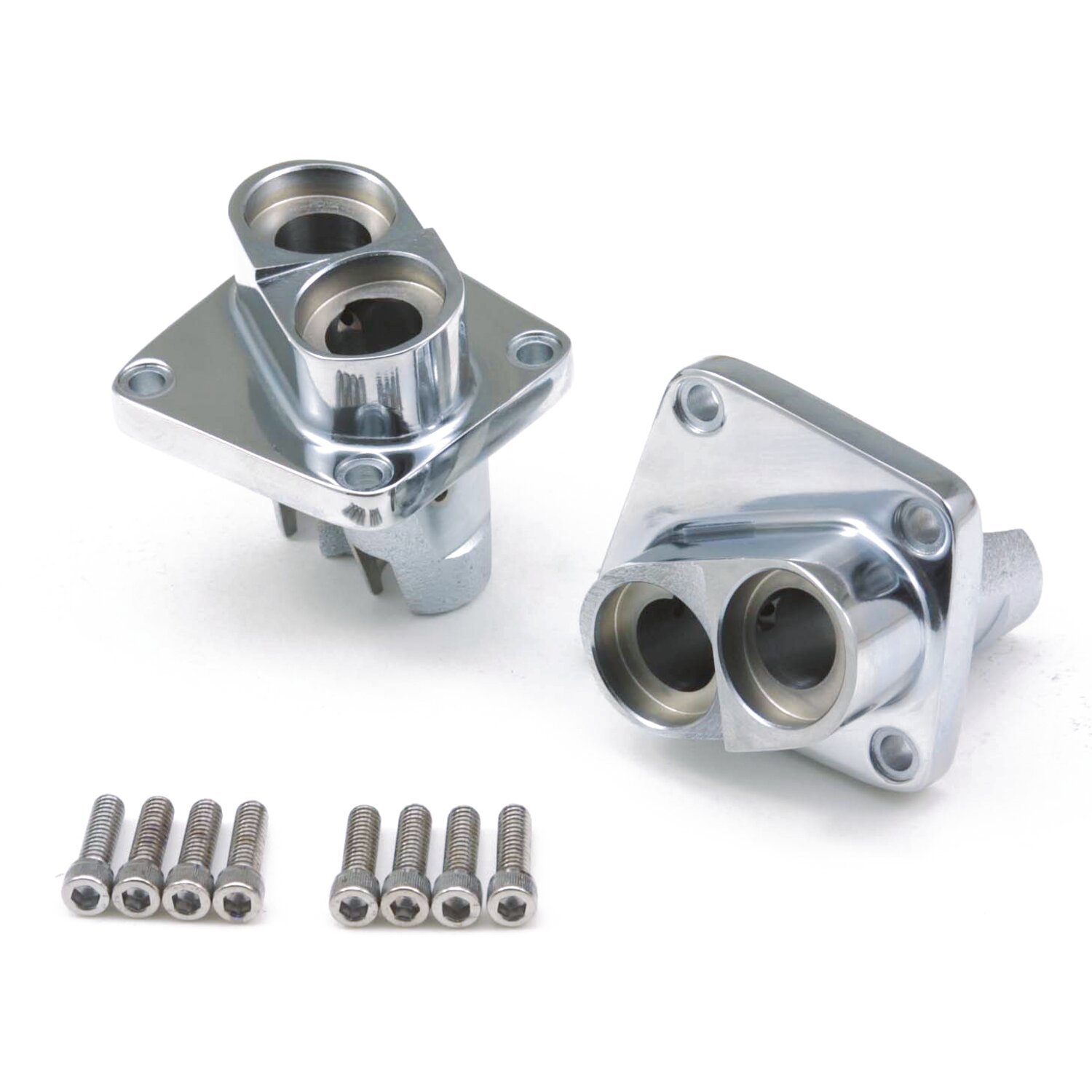 Shovel tappet block set front/rear, Chrome