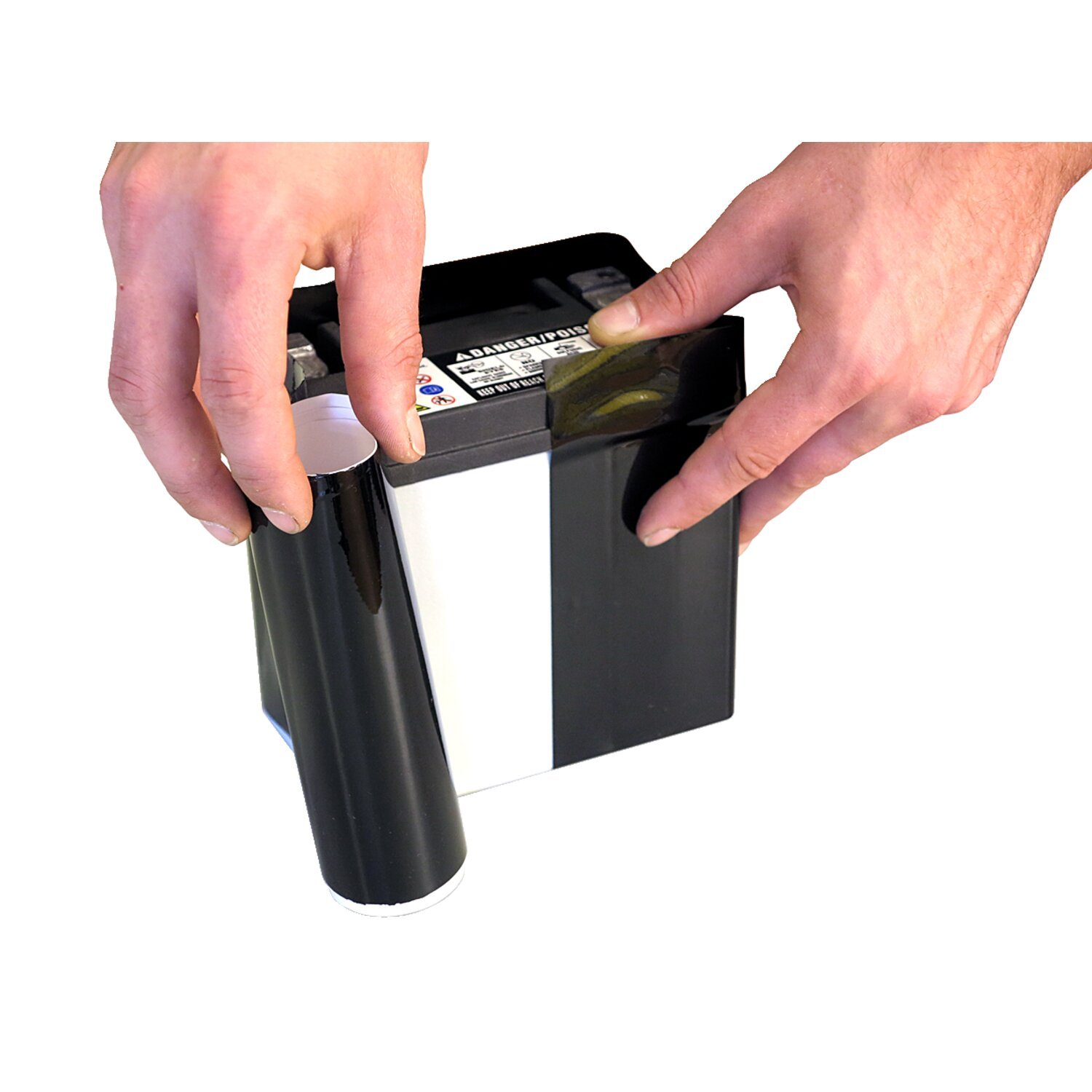 MCS, battery sticker set, Black