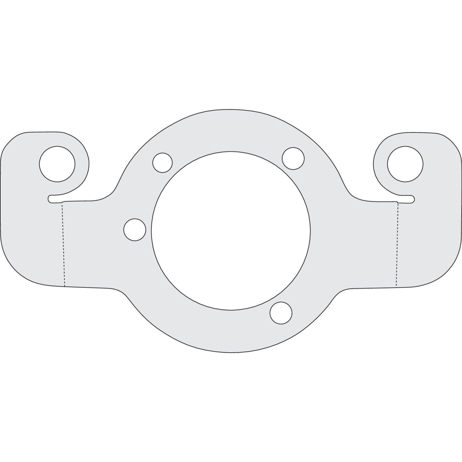 Air cleaner adapter bracket, Chrome