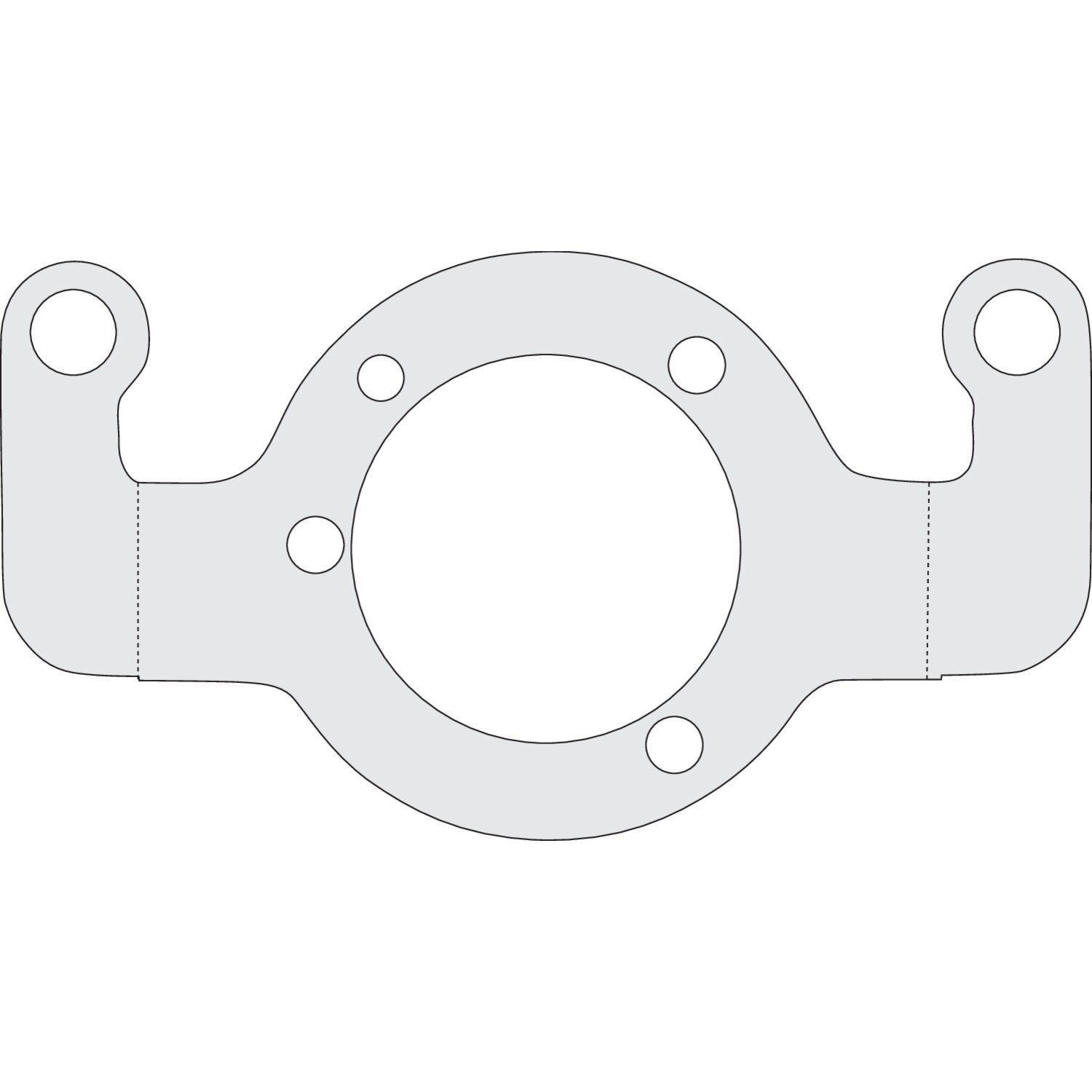 Air cleaner adapter bracket, Chrome