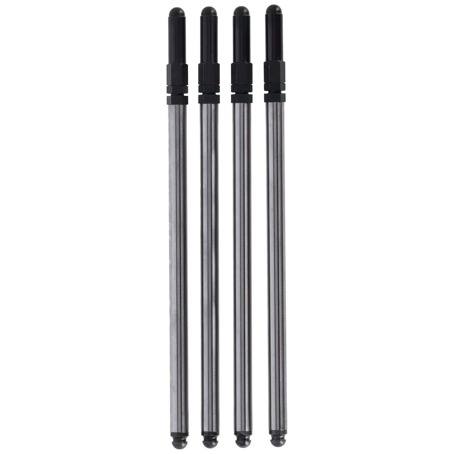 S&S, adj. chromoly pushrod set. Sportster Std length, Chrome