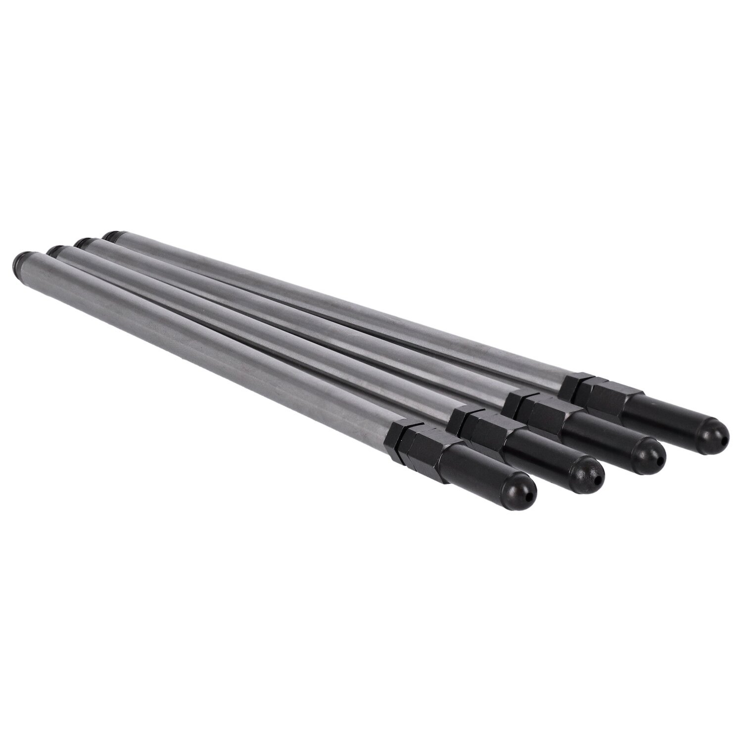 S&S, adj. chromoly pushrod set. Sportster Std length, Chrome