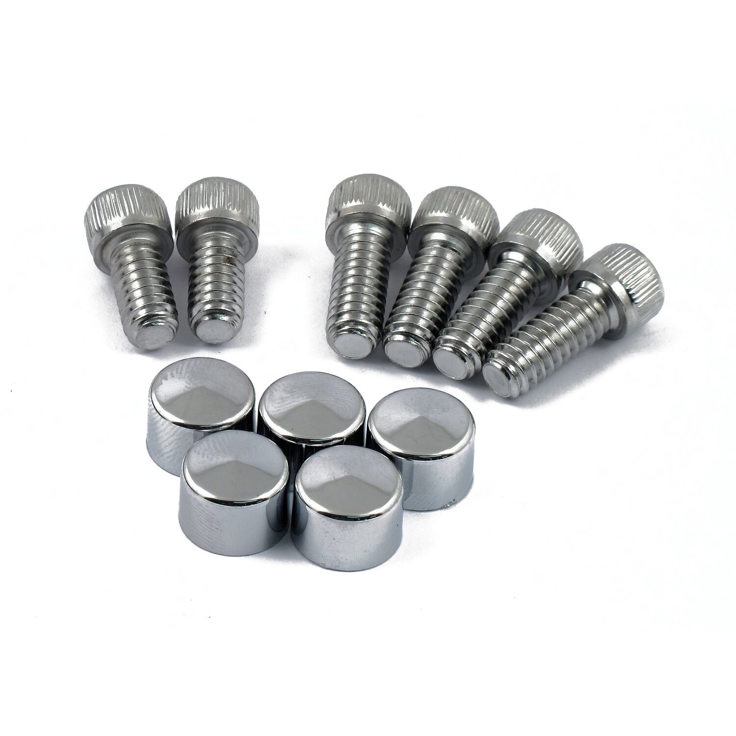 Smoothtopps, push-on bolt & cover kit, Chrome