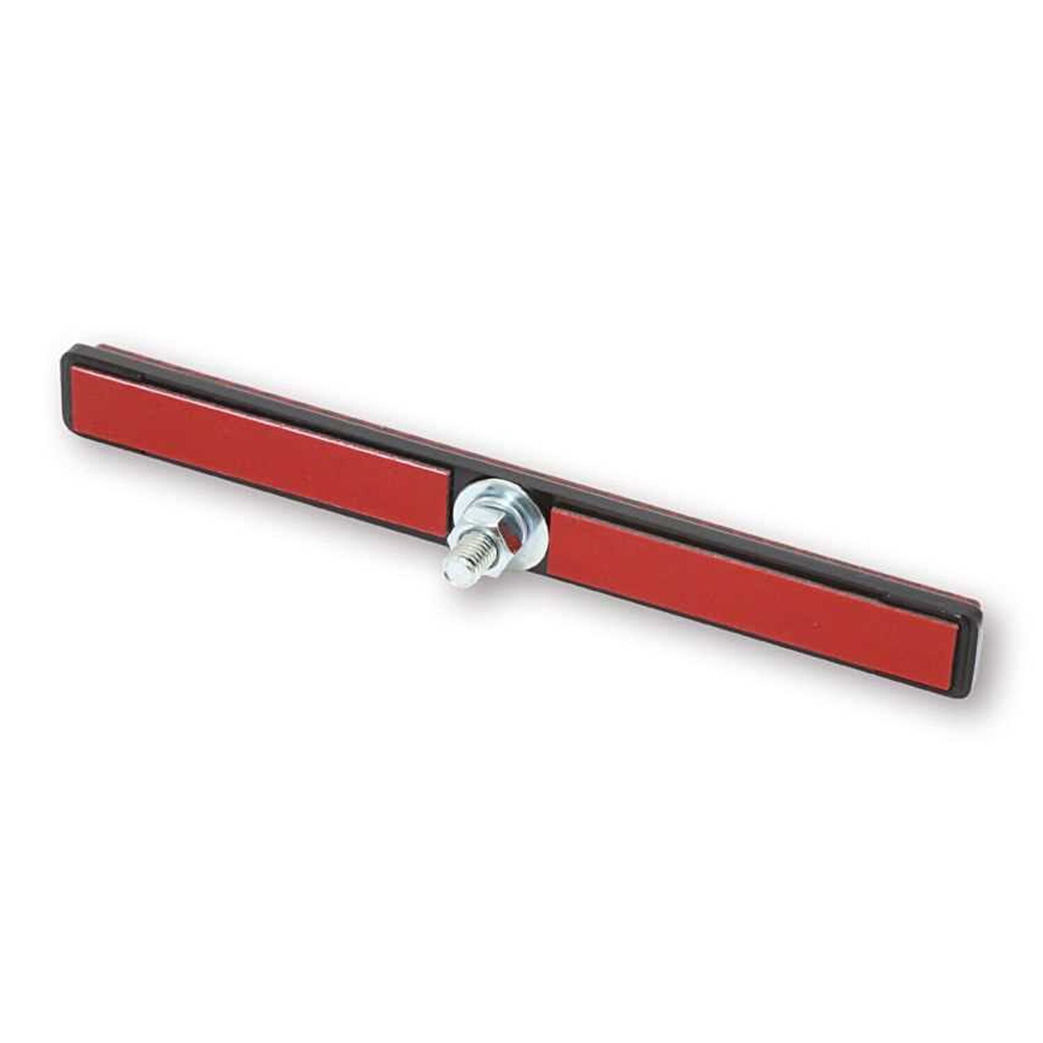 Universal B-Seen reflector. Rectangular. 129x23mm, Red