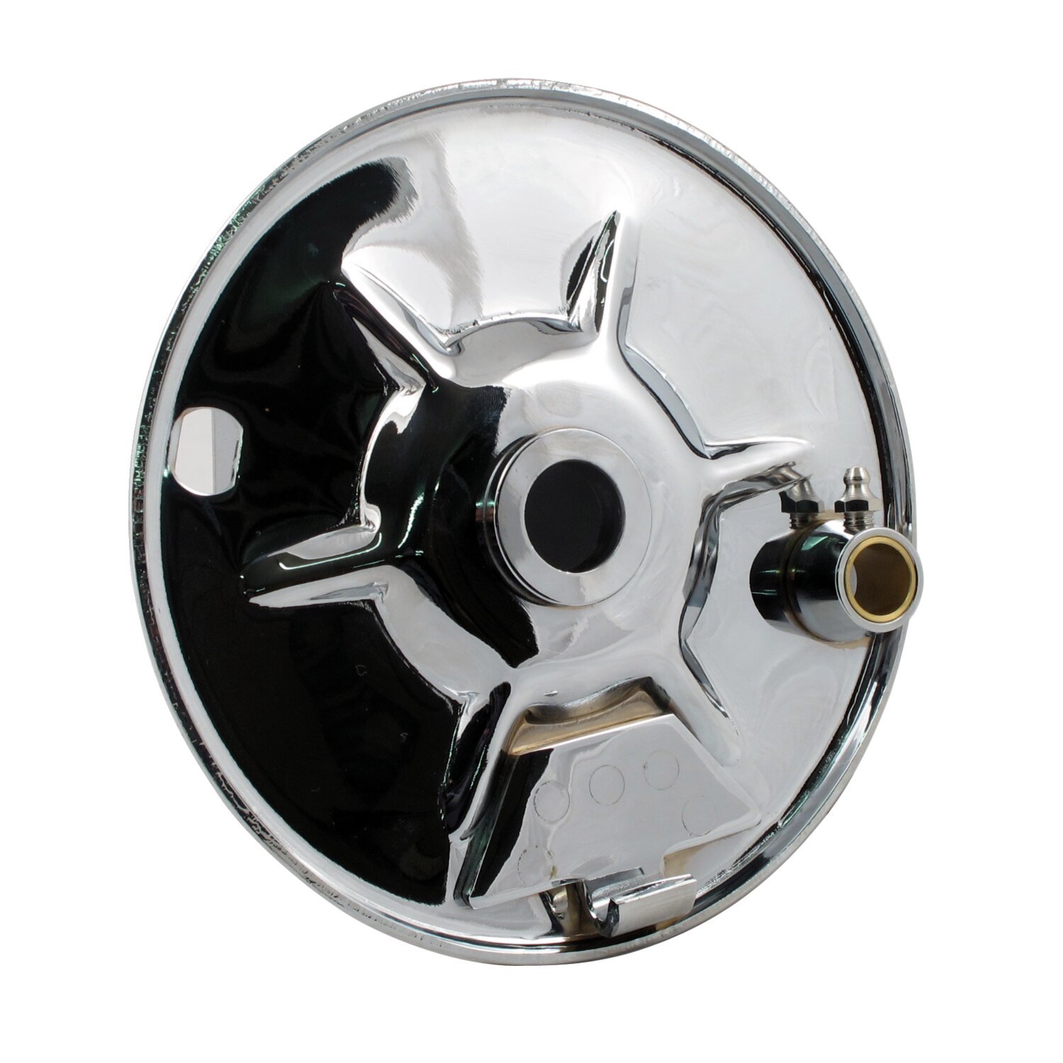 Rear mechanical brake backing plate, Chrome