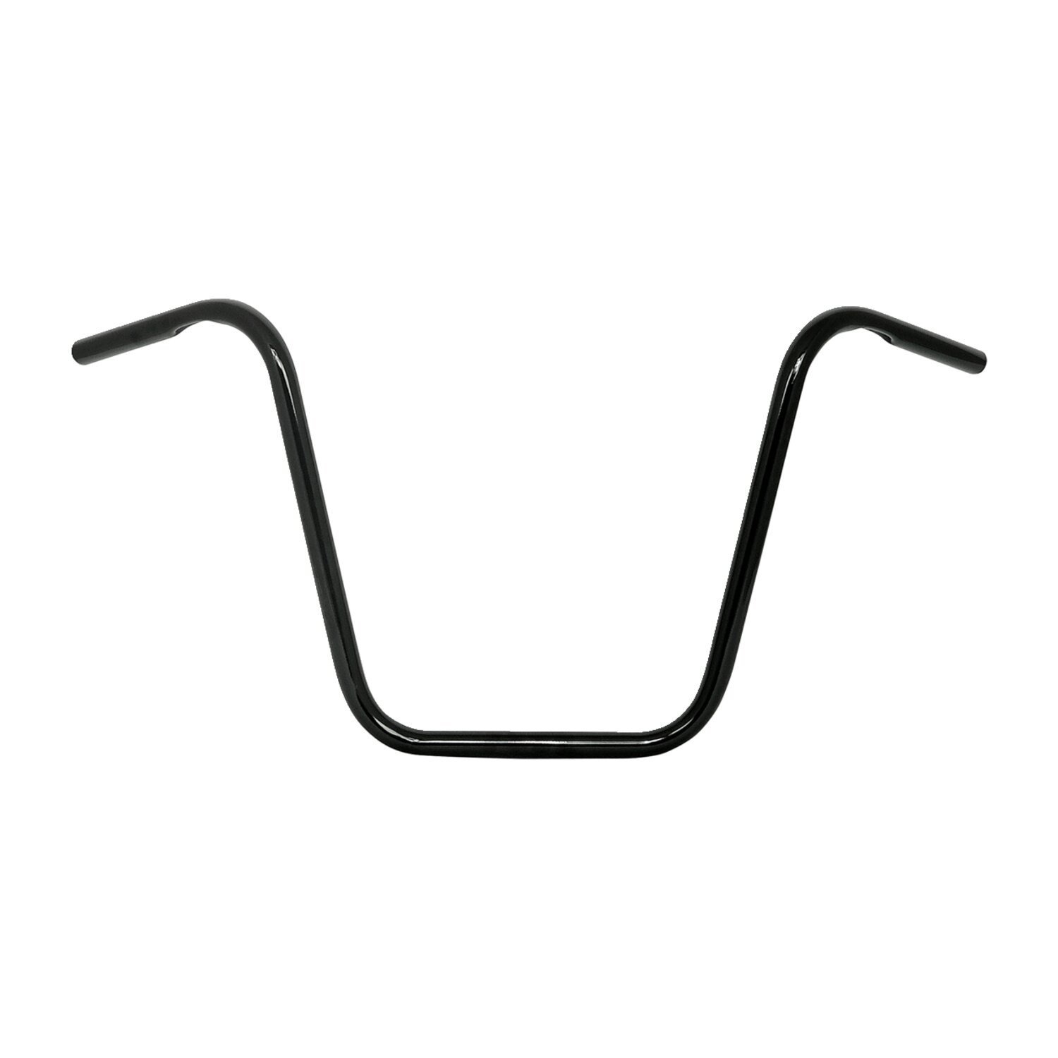 Apehanger handlebar, 16" rise, 1, Black, Powder Coated