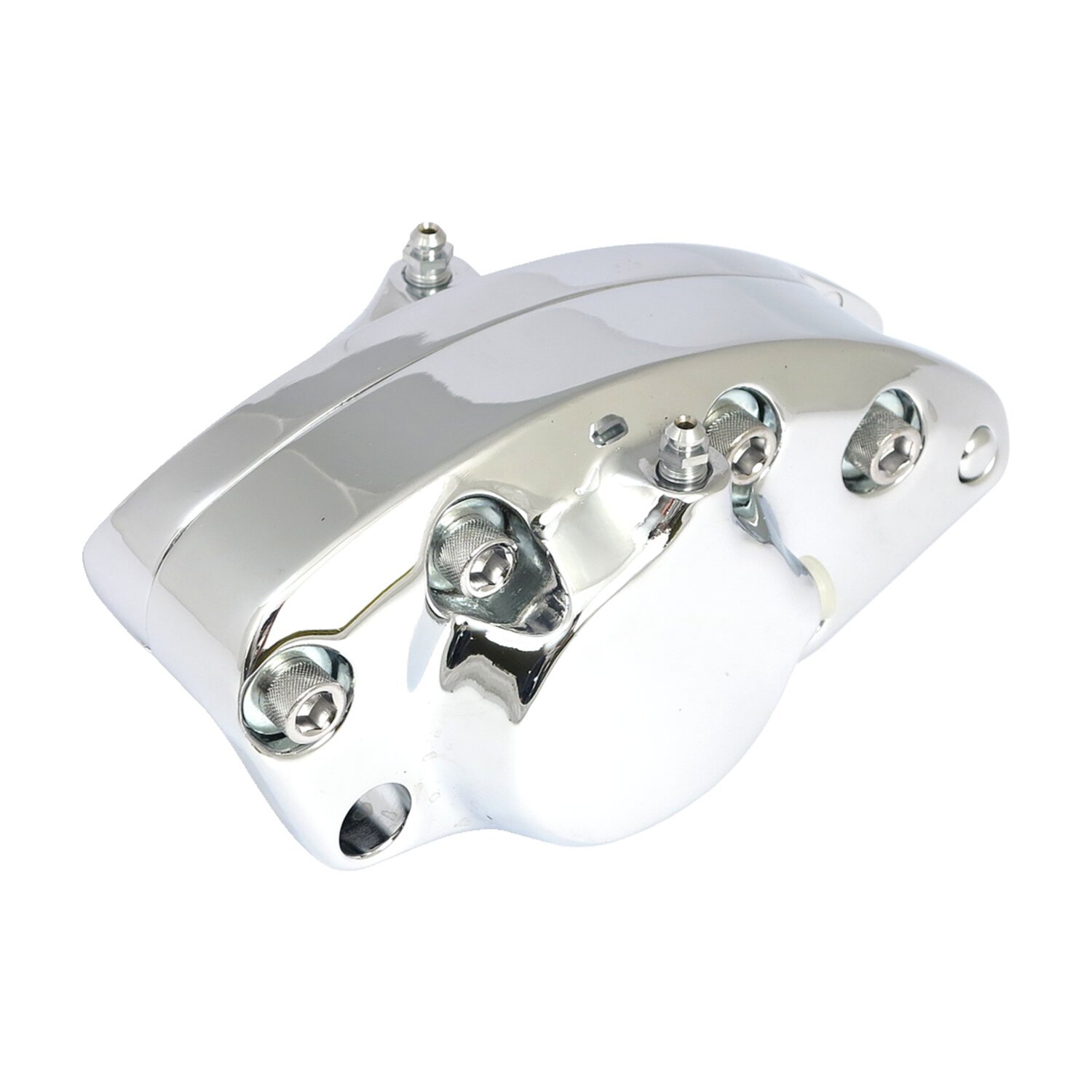 Banana caliper assembly, dual piston, Chrome