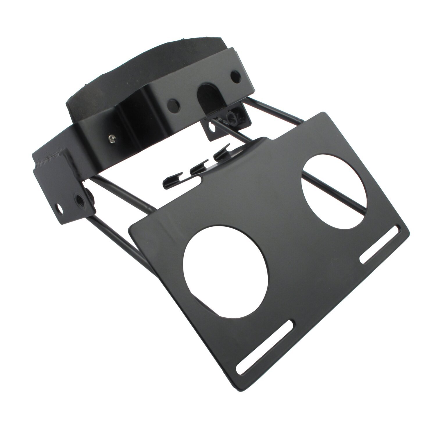Fat Bob taillight / license plate bracket, Black