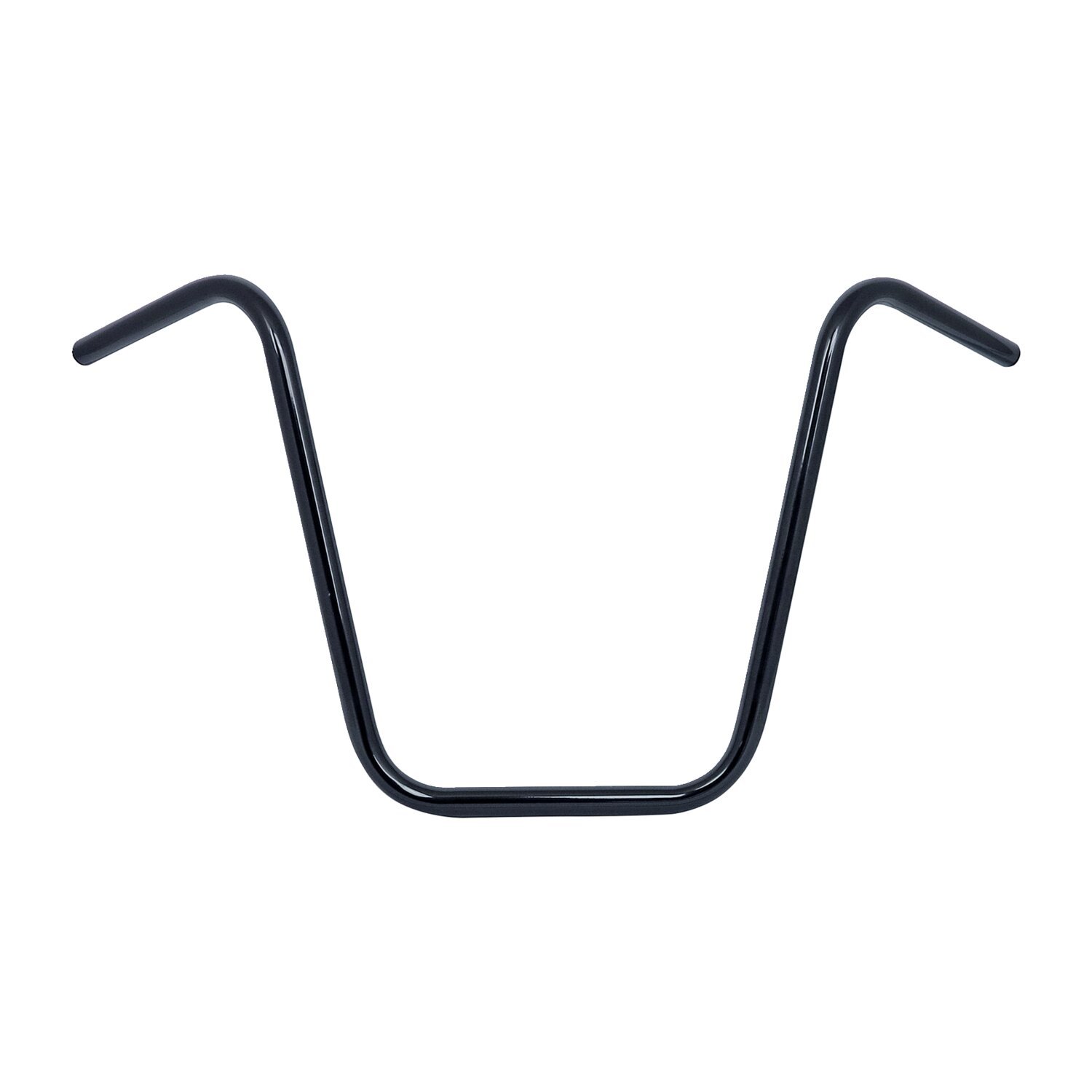 Apehanger handlebar, 18" rise, 1, Black, Powder Coated