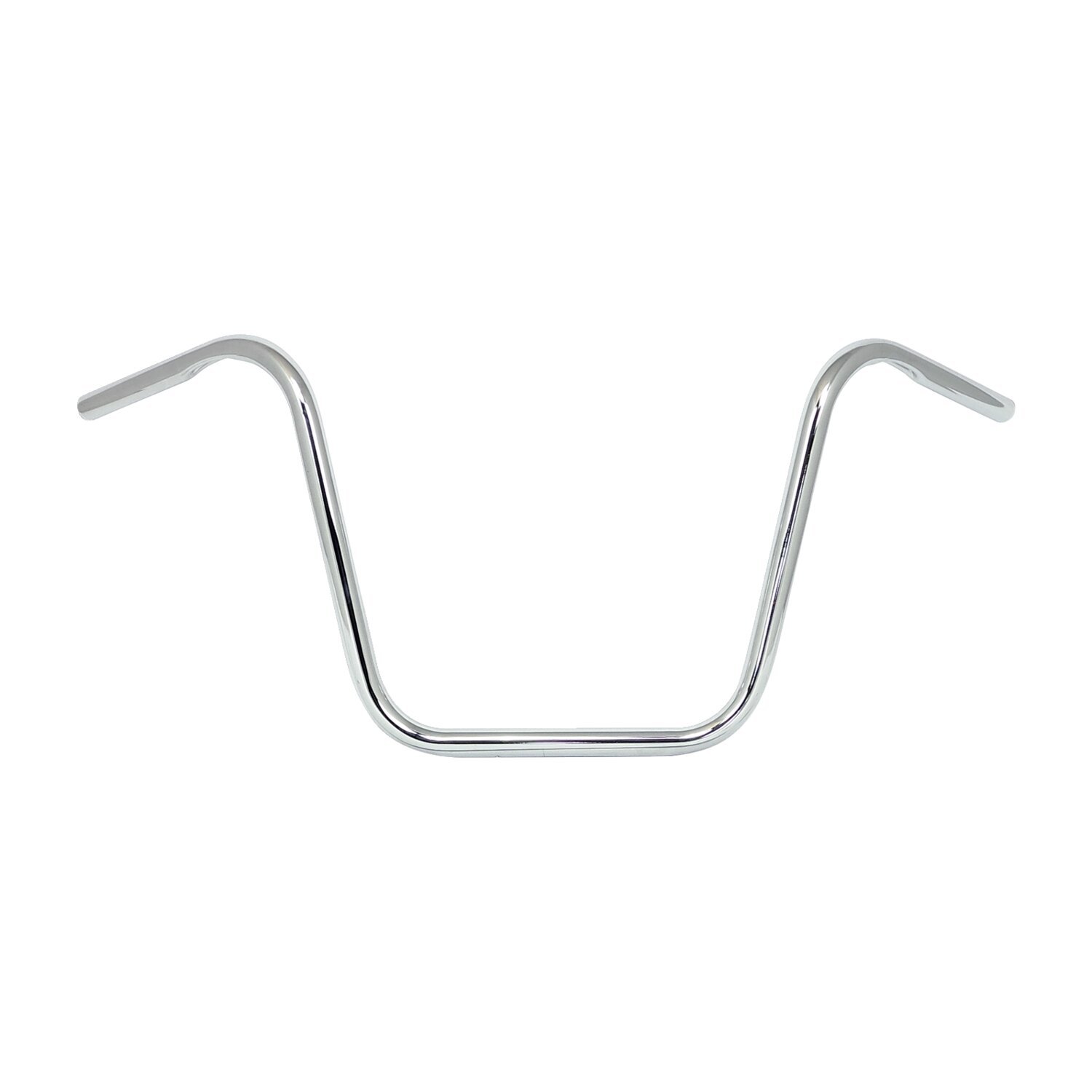 Apehanger handlebar, 14" rise, 1, Silver, Chrome