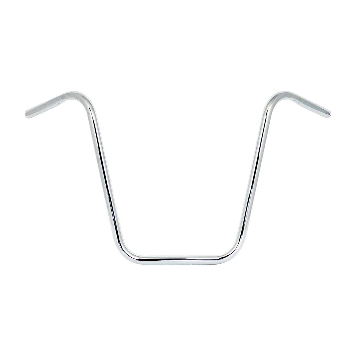 Apehanger handlebar, 18" rise, 1, Silver, Chrome