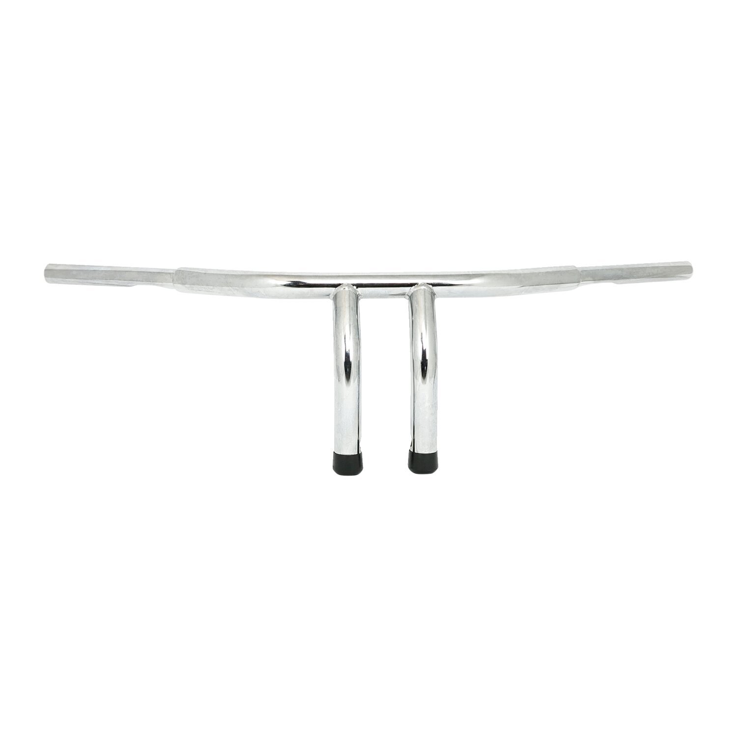 Fat 1-1/4" tiller bar, 8" rise, Silver, Chrome