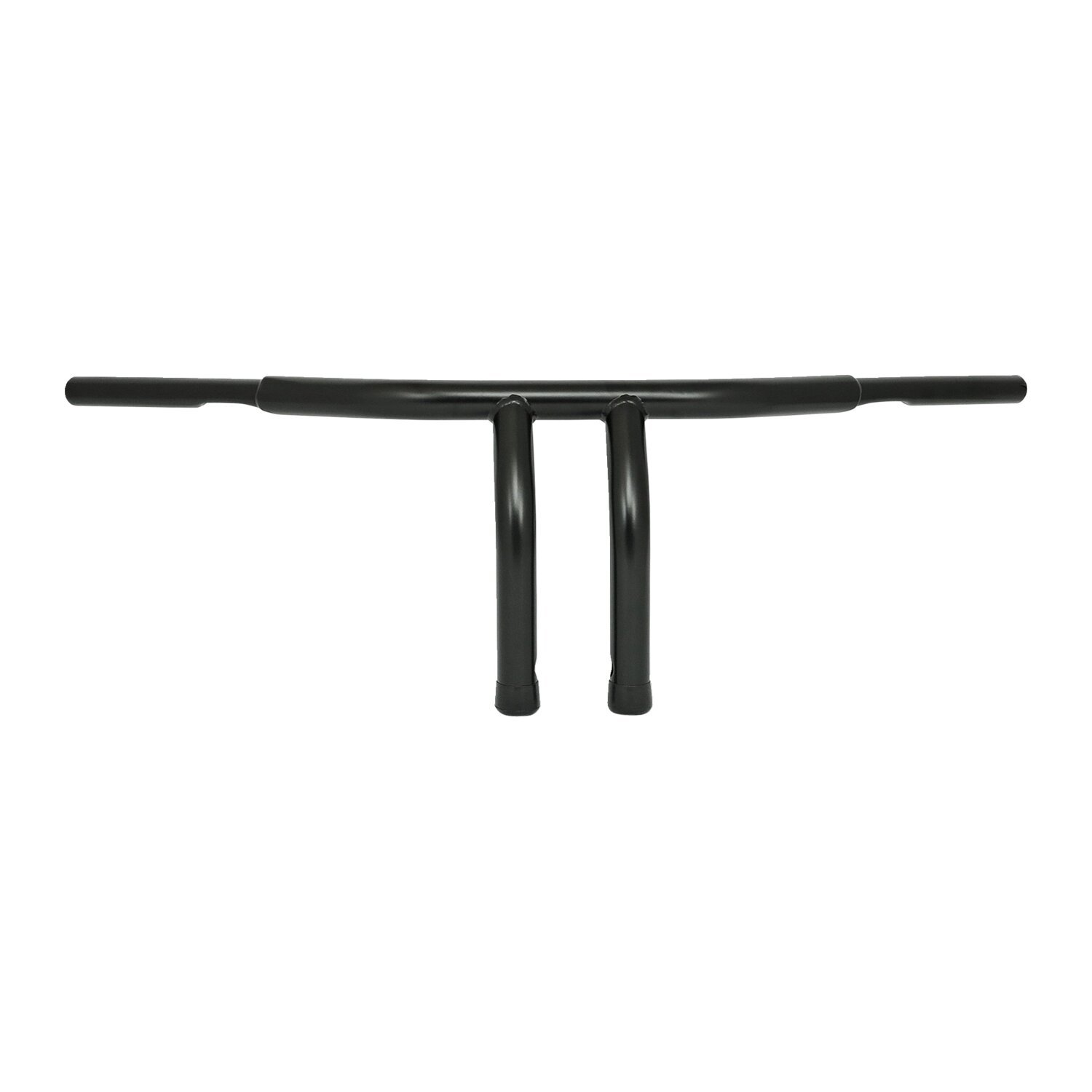 Fat 1-1/4" tiller bar, 10" rise, Black, Satin