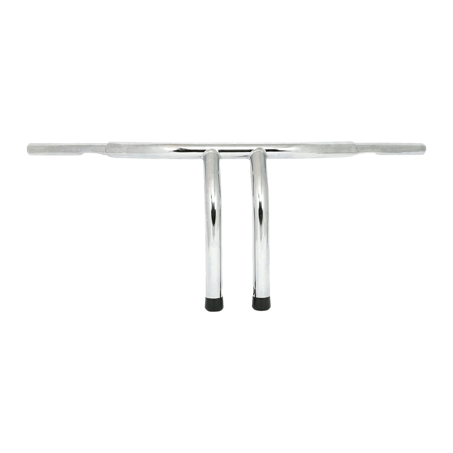 Fat 1-1/4" tiller bar, 12" rise, Silver, Chrome