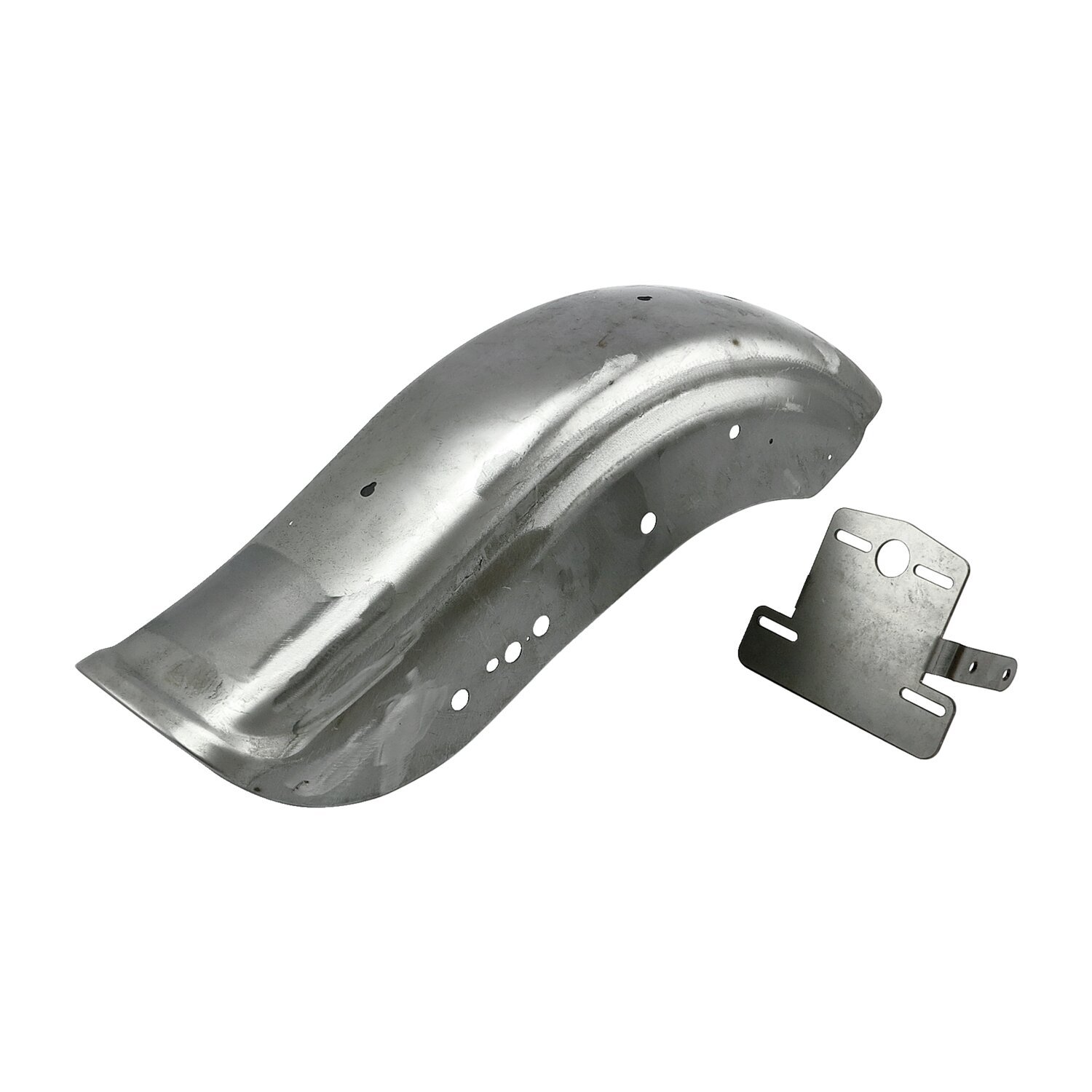 94-03 XL Sportster 'Bobbed' fender, with holes, Unpainted, Raw