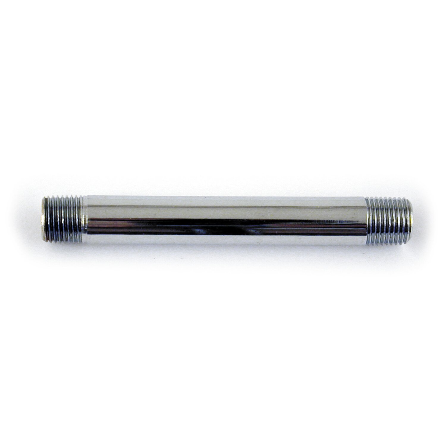 Oil gauge fitting, 3" extension pipe, 1/8" NPT, Chrome