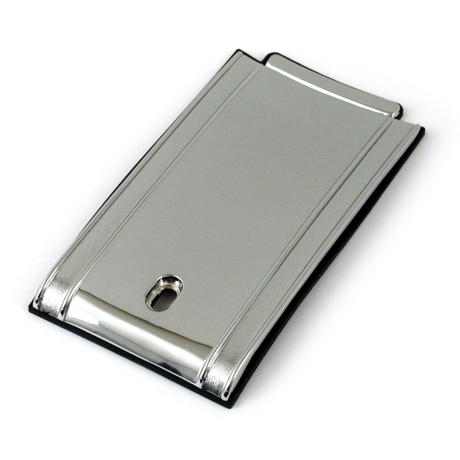 Evo Softail die-cast dash panel, Silver, Chrome