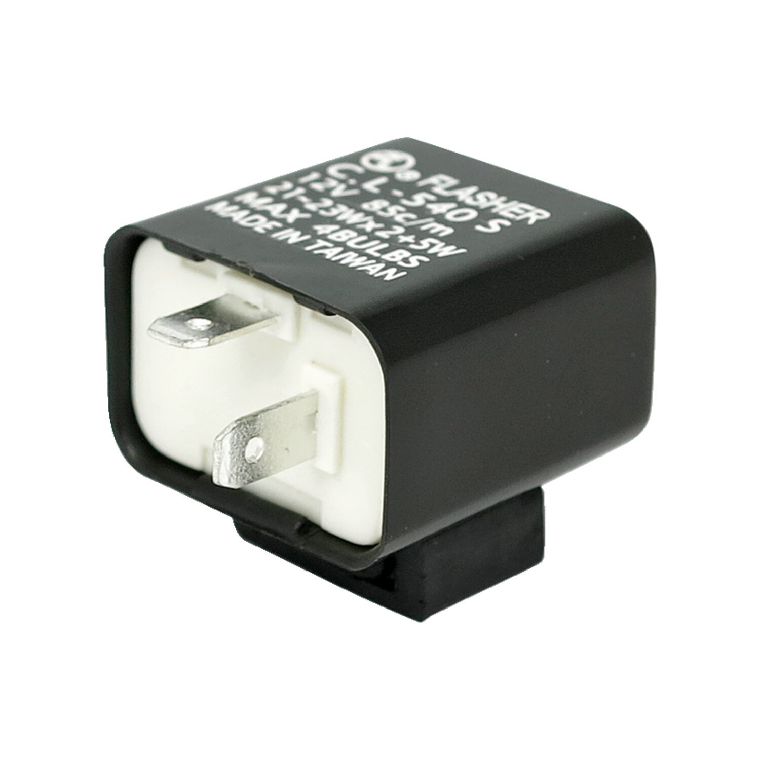 2 pin turn signal flasher rectangular, 12v