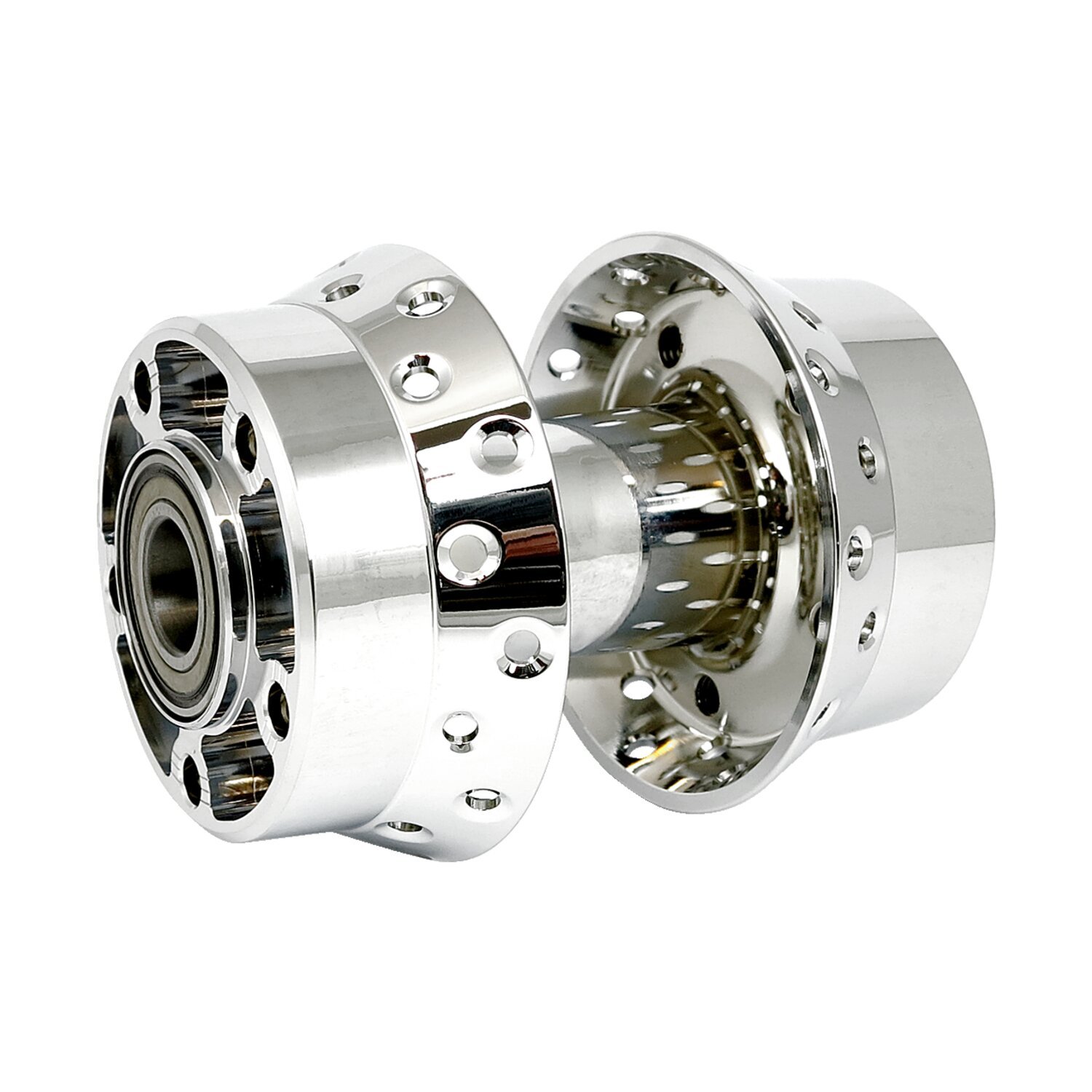 Rear wheel hub, with ABS, Chrome