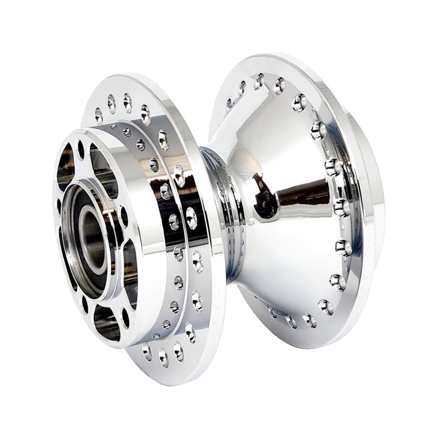 Front wheel hub, with abs, Chrome