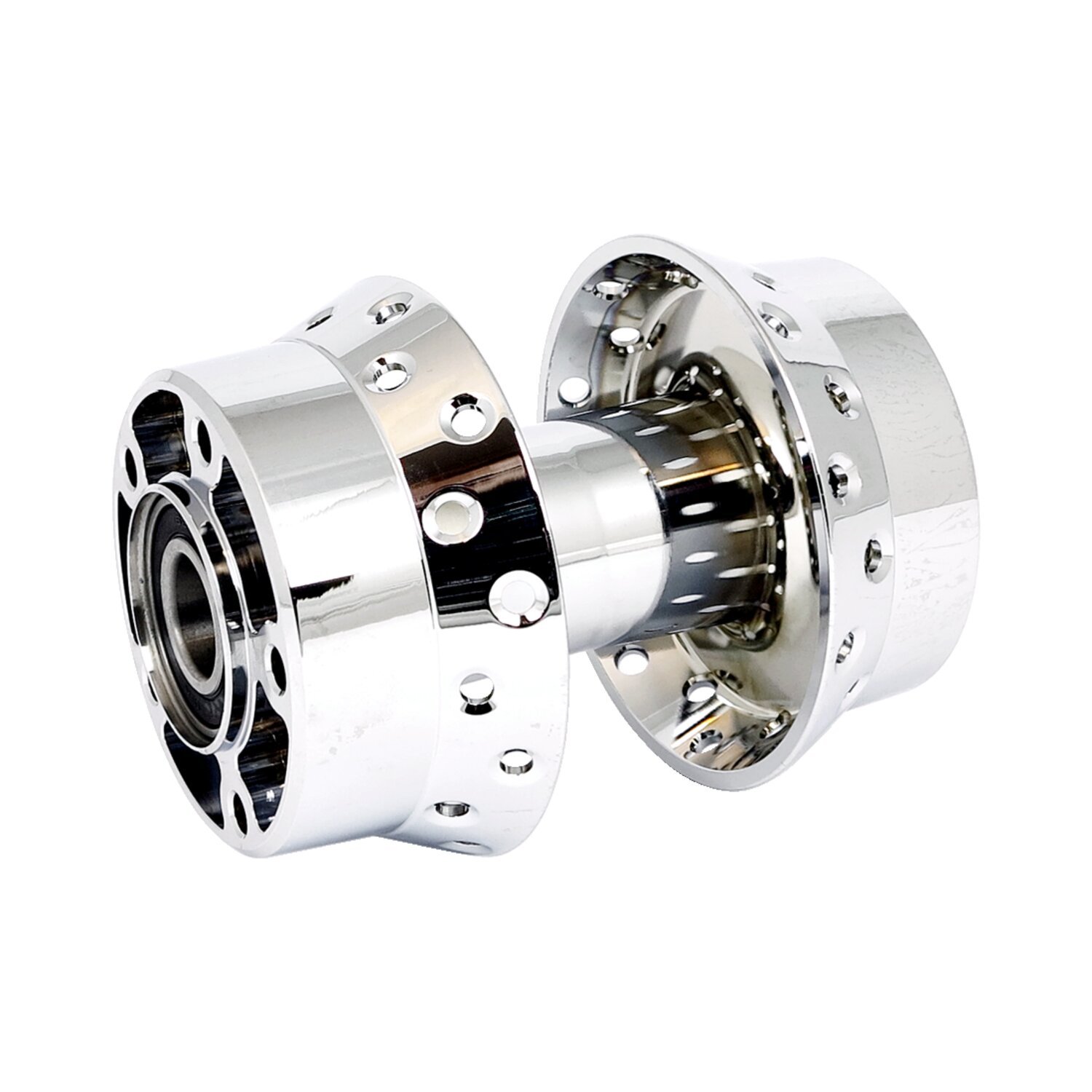 Front wheel hub. Chrome. ABS