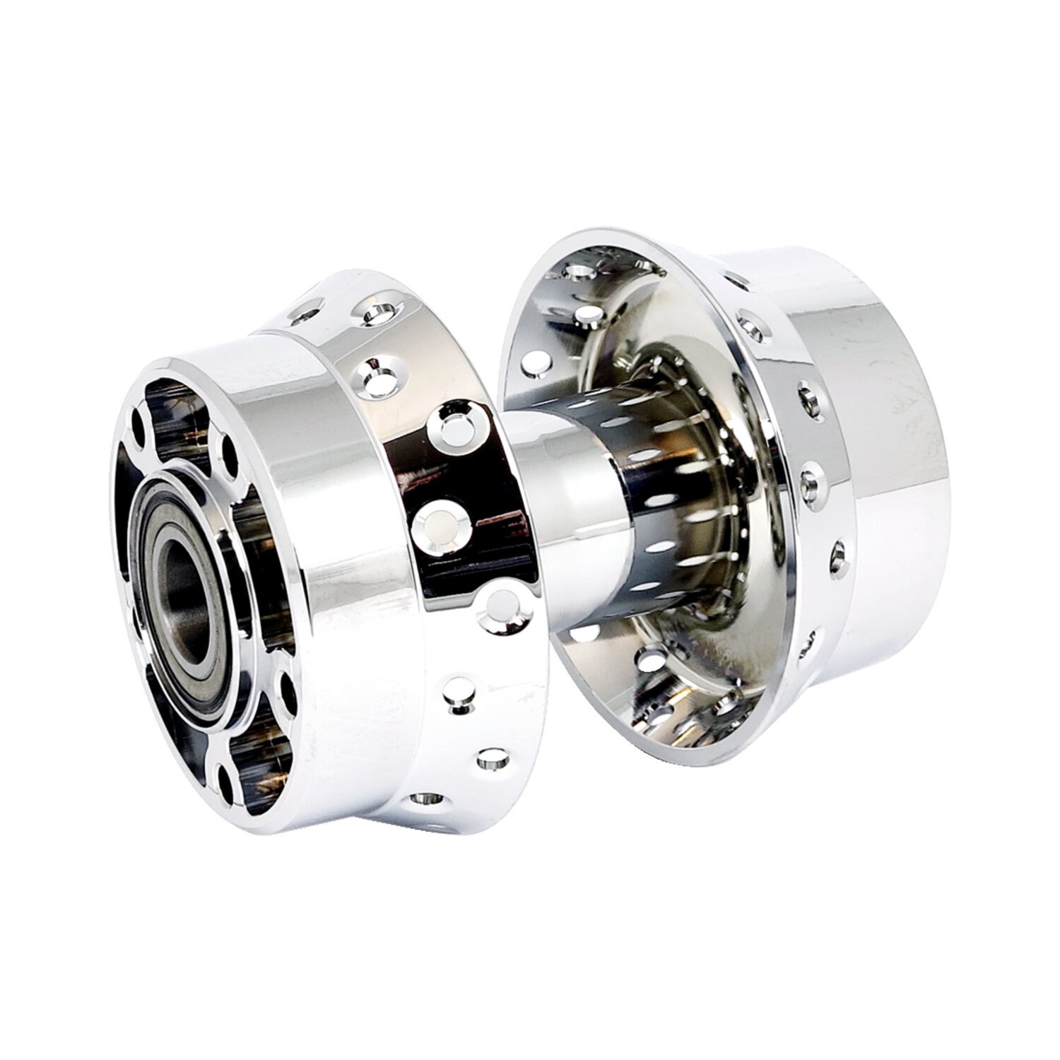 Front wheel hub. Chrome. ABS