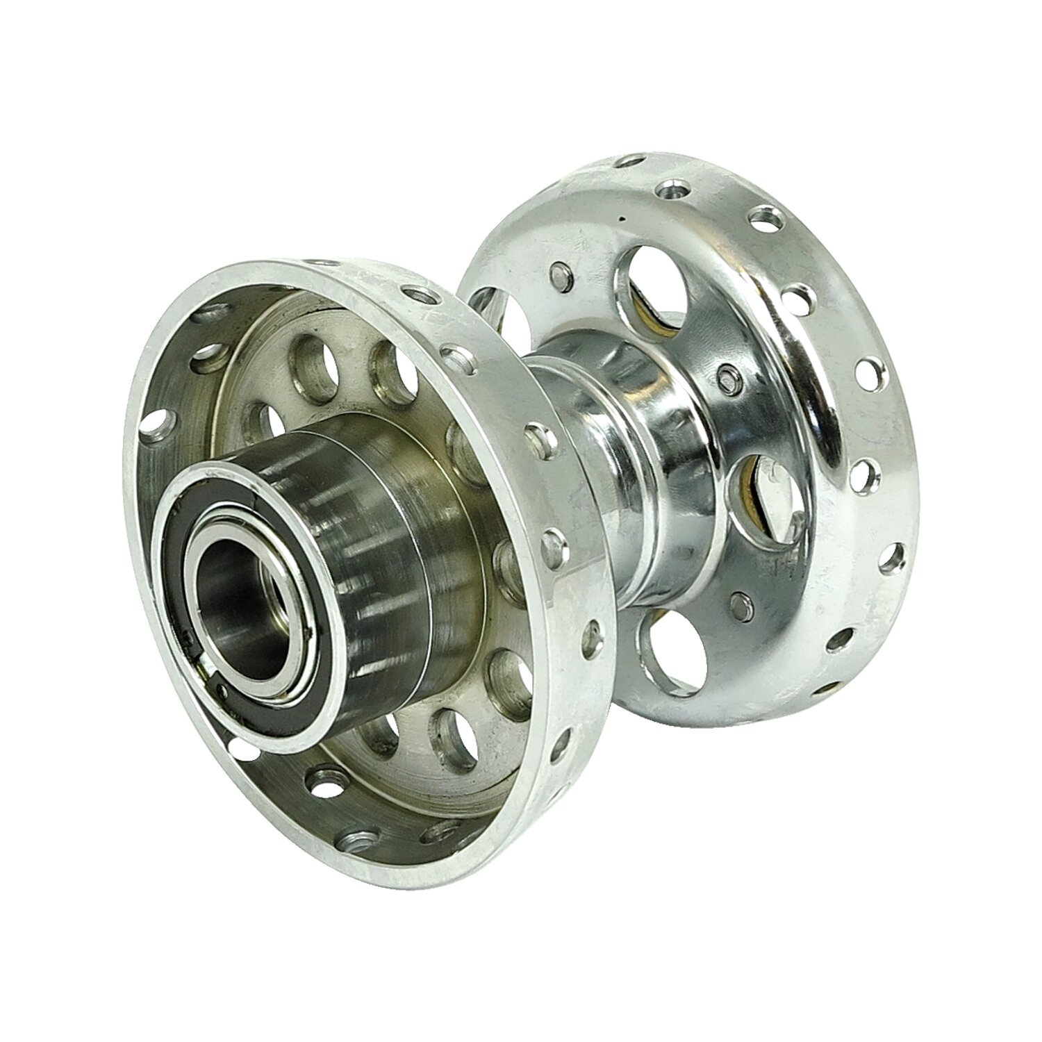 Custom Star hub, for OEM axle. Chrome with