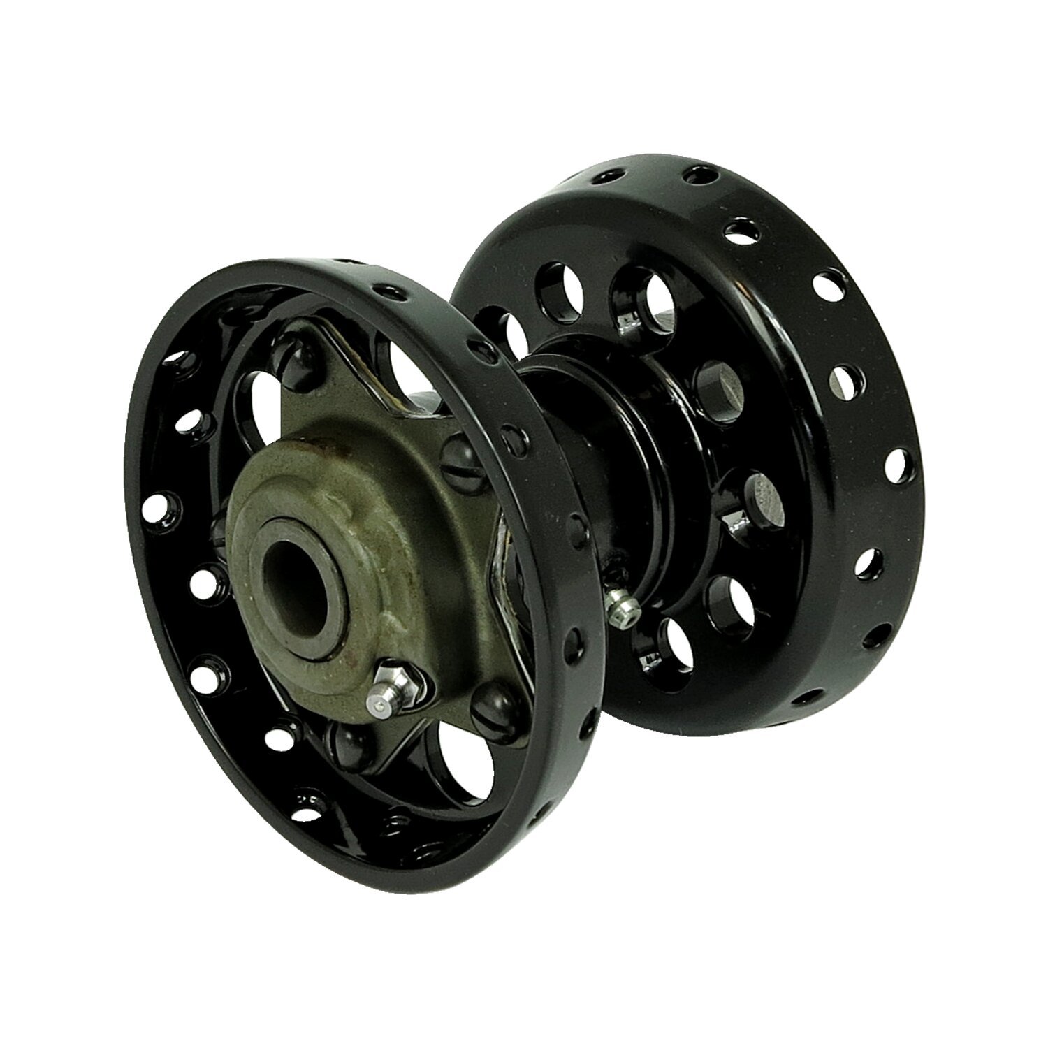 Custom Star hub, for OEM axle. Black with