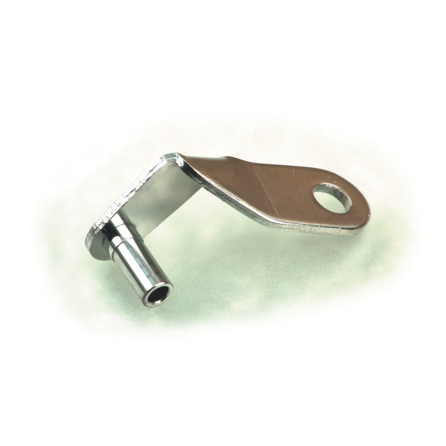 Bendix throttle cable support bracket, Silver, Chrome