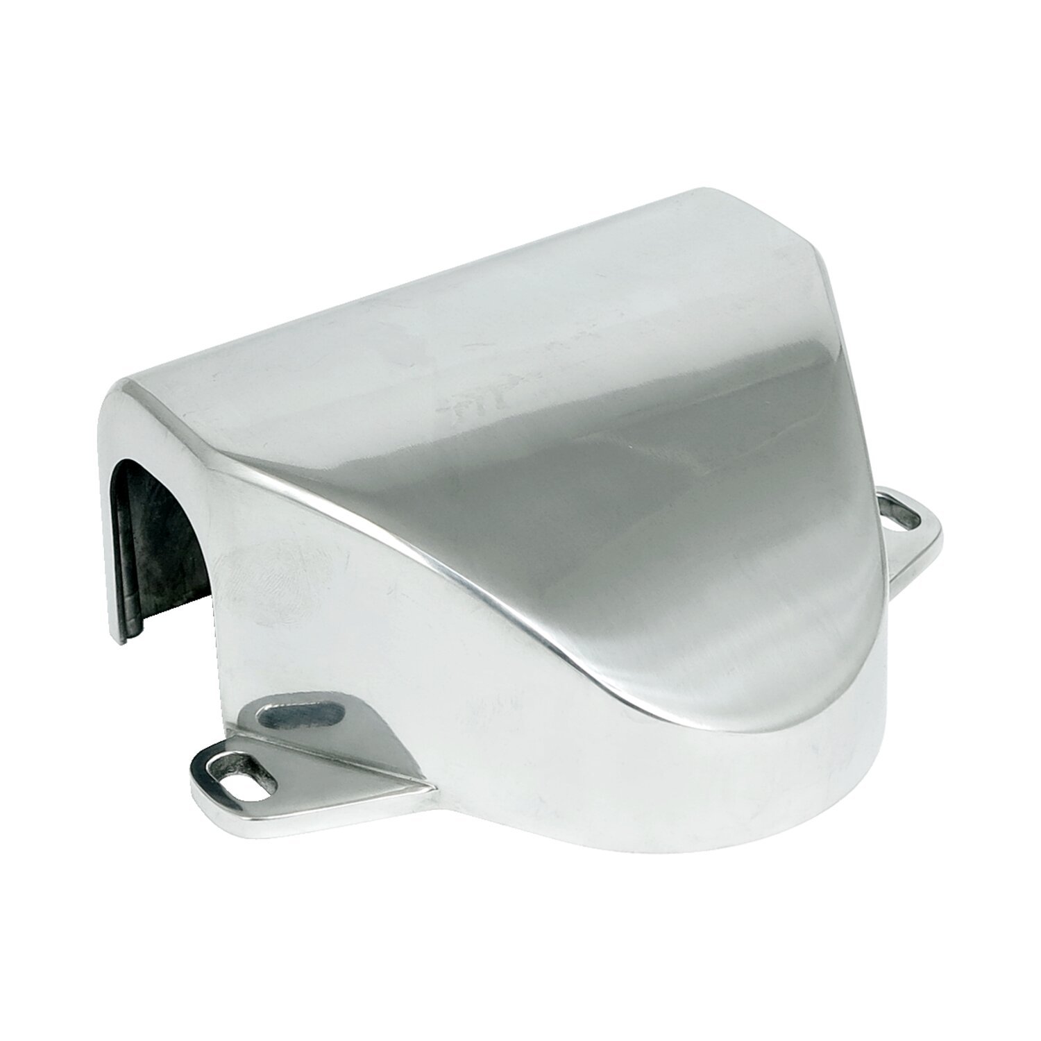 Handlebar clamp cover, Silver, Polished