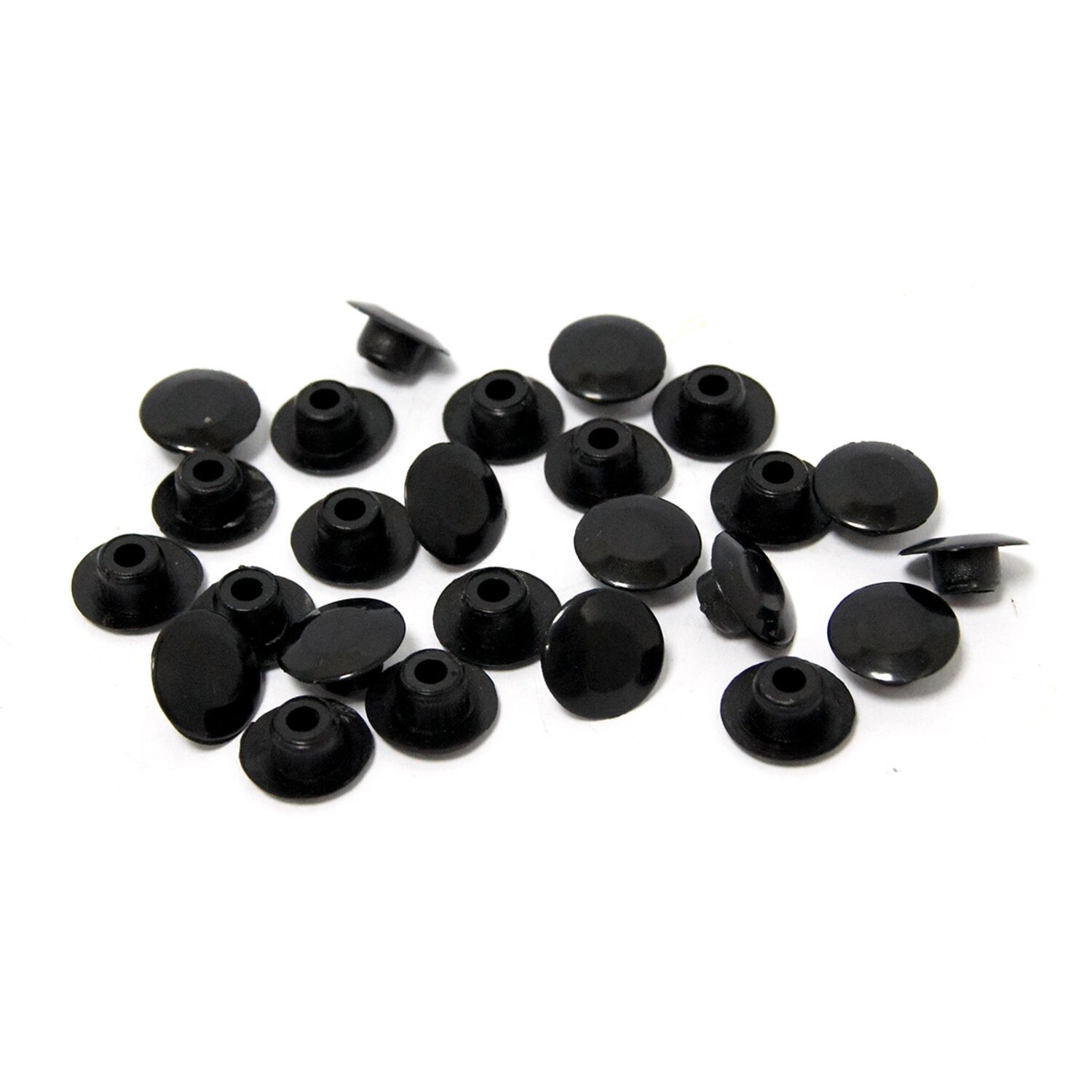 Push-in mushroom allen head plugs 5/16, Black