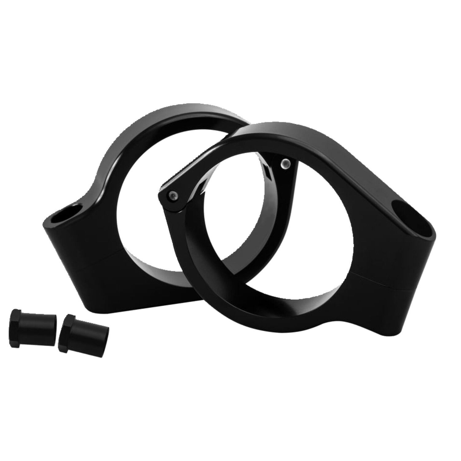 Motone, Wrap-around turn signal brackets, 35mm forks, Black, Matte