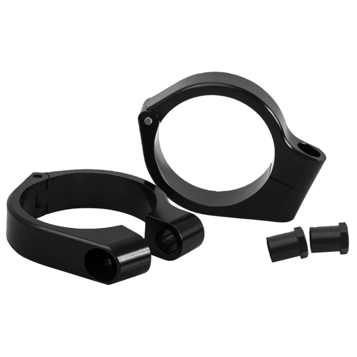 Motone, Wrap-around turn signal brackets, 47mm forks, Black, Matte