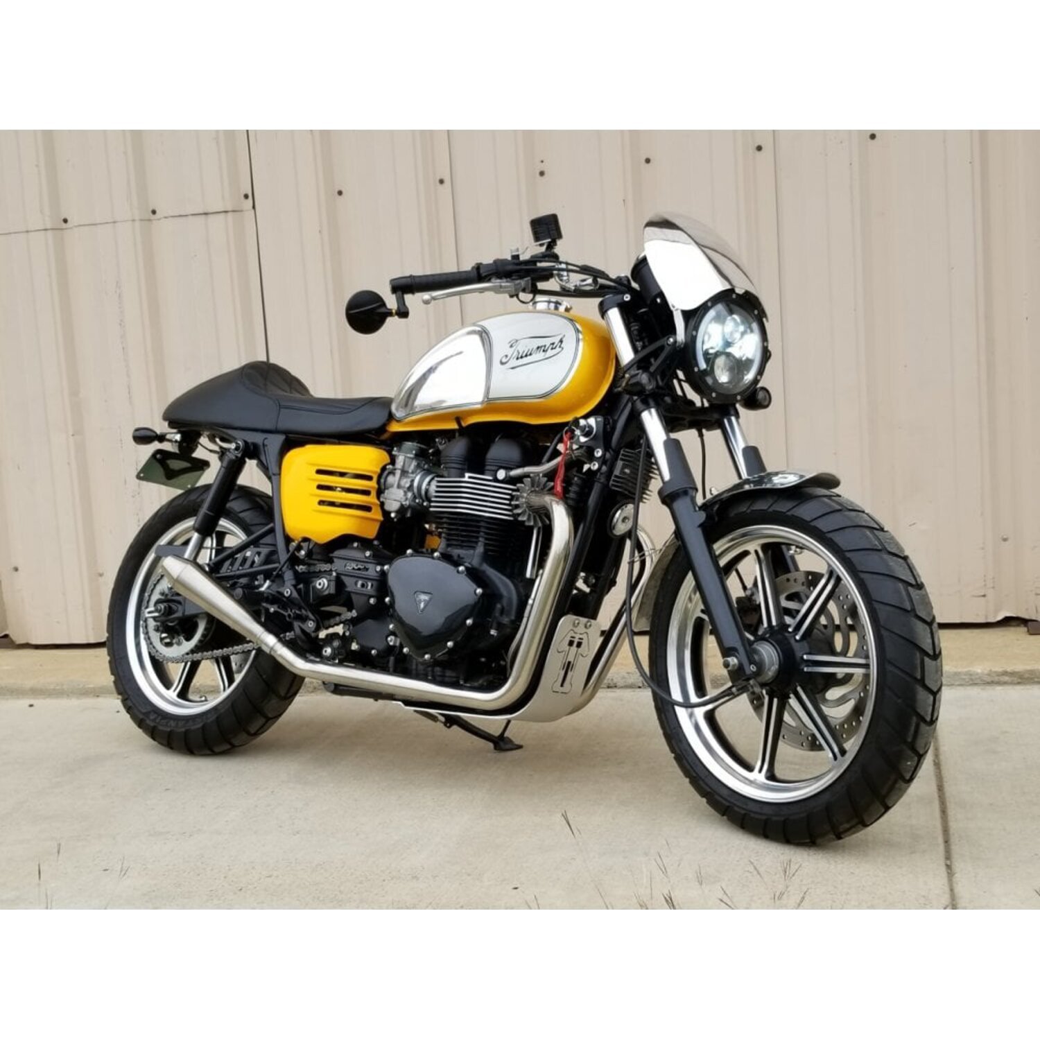 Motone Airblade screen, aluminum. Quicksilver, Polished