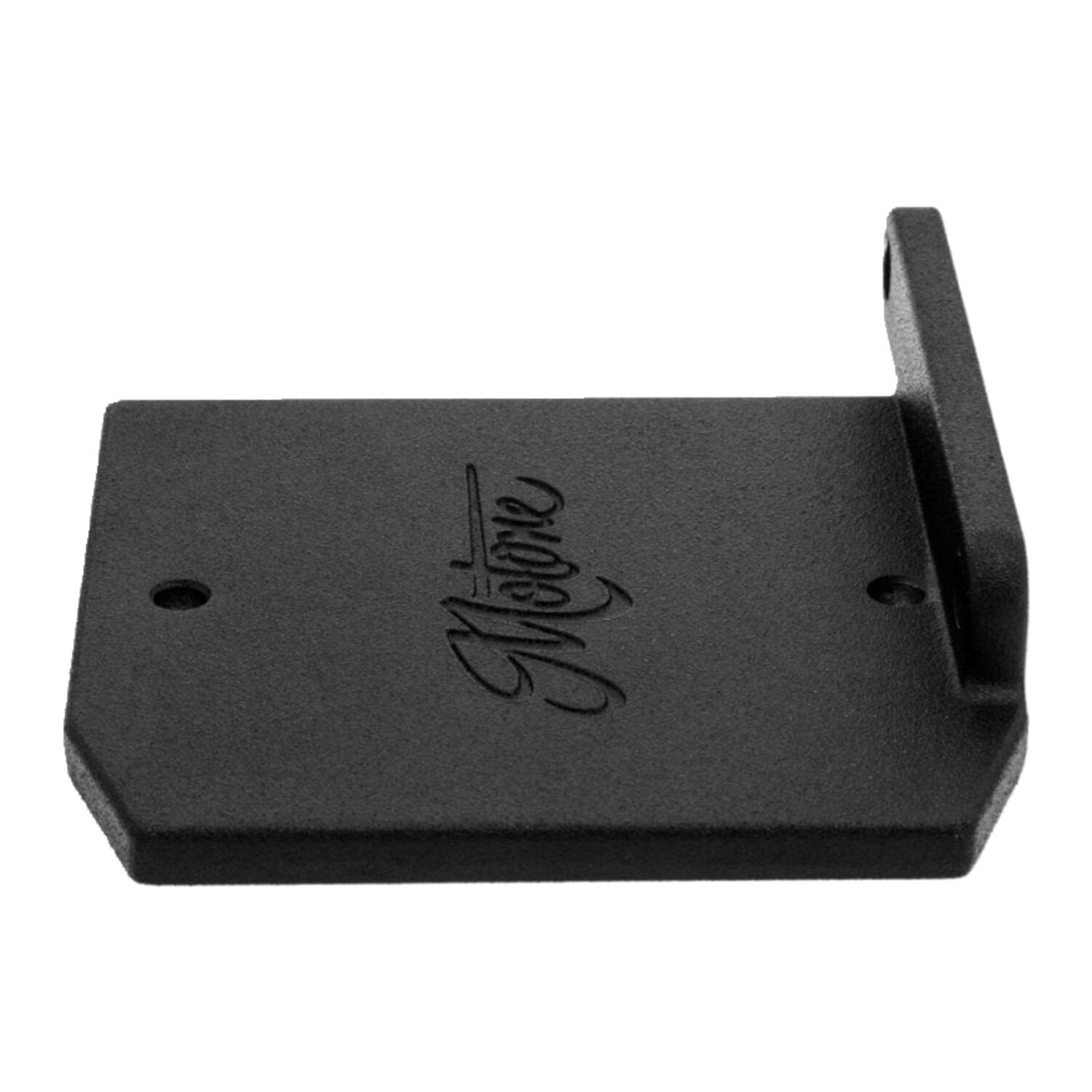 Motone regulator relocation bracket, Black