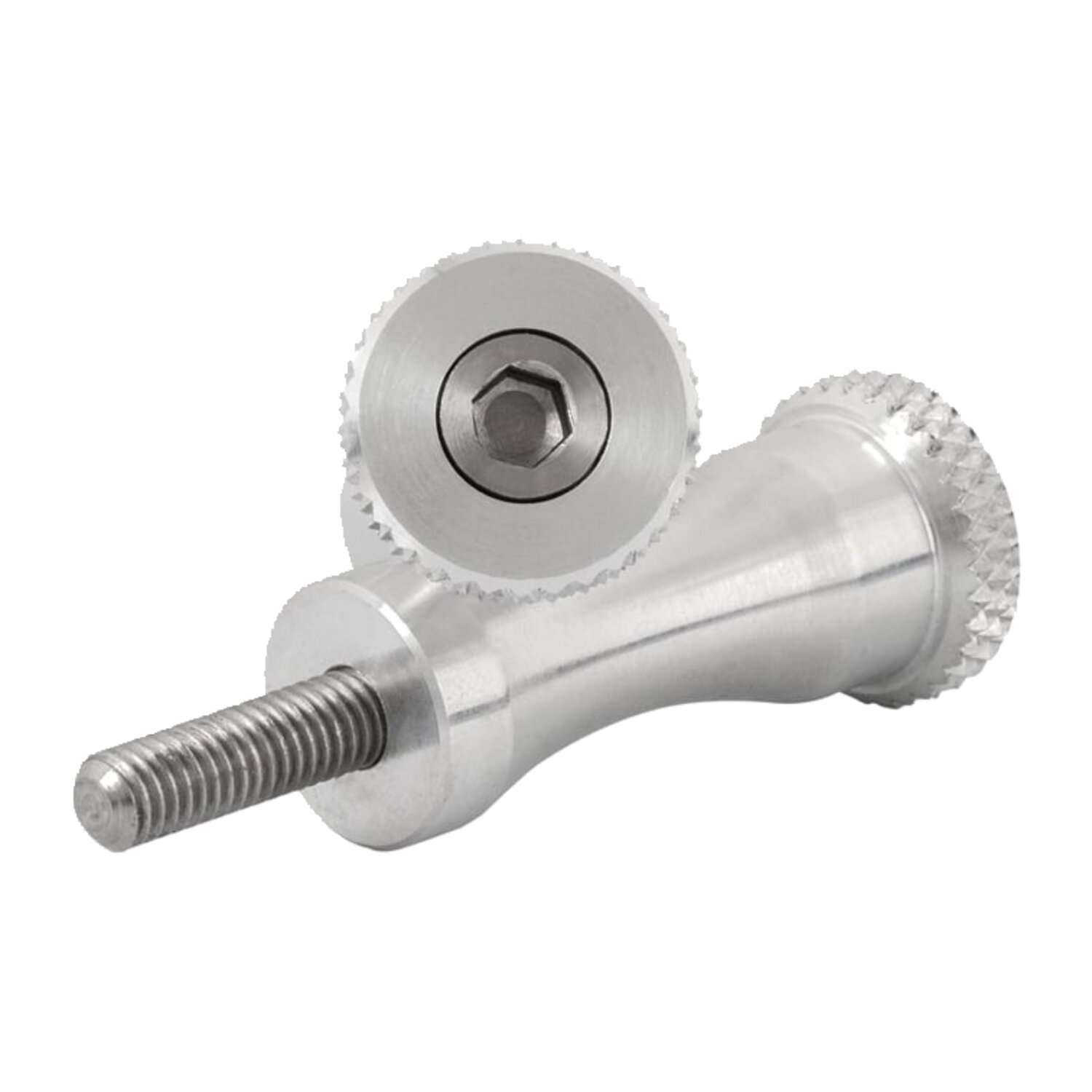 Motone, medium quick release seat bolts. 45mm, polished