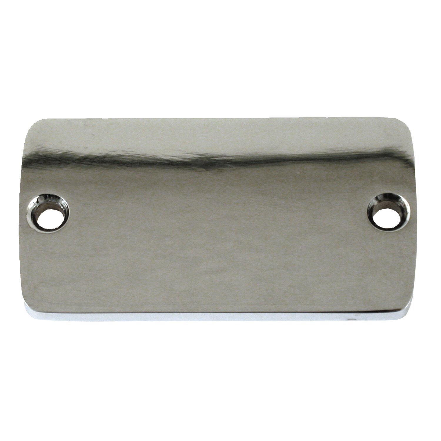 Master cyl. cover. plain, Chrome