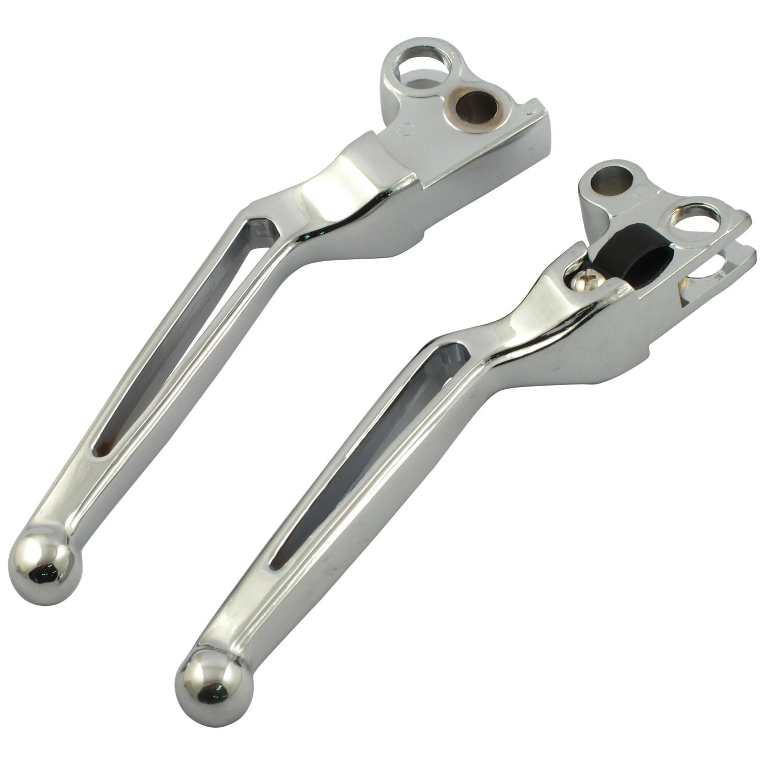 Handlebar lever set, slotted