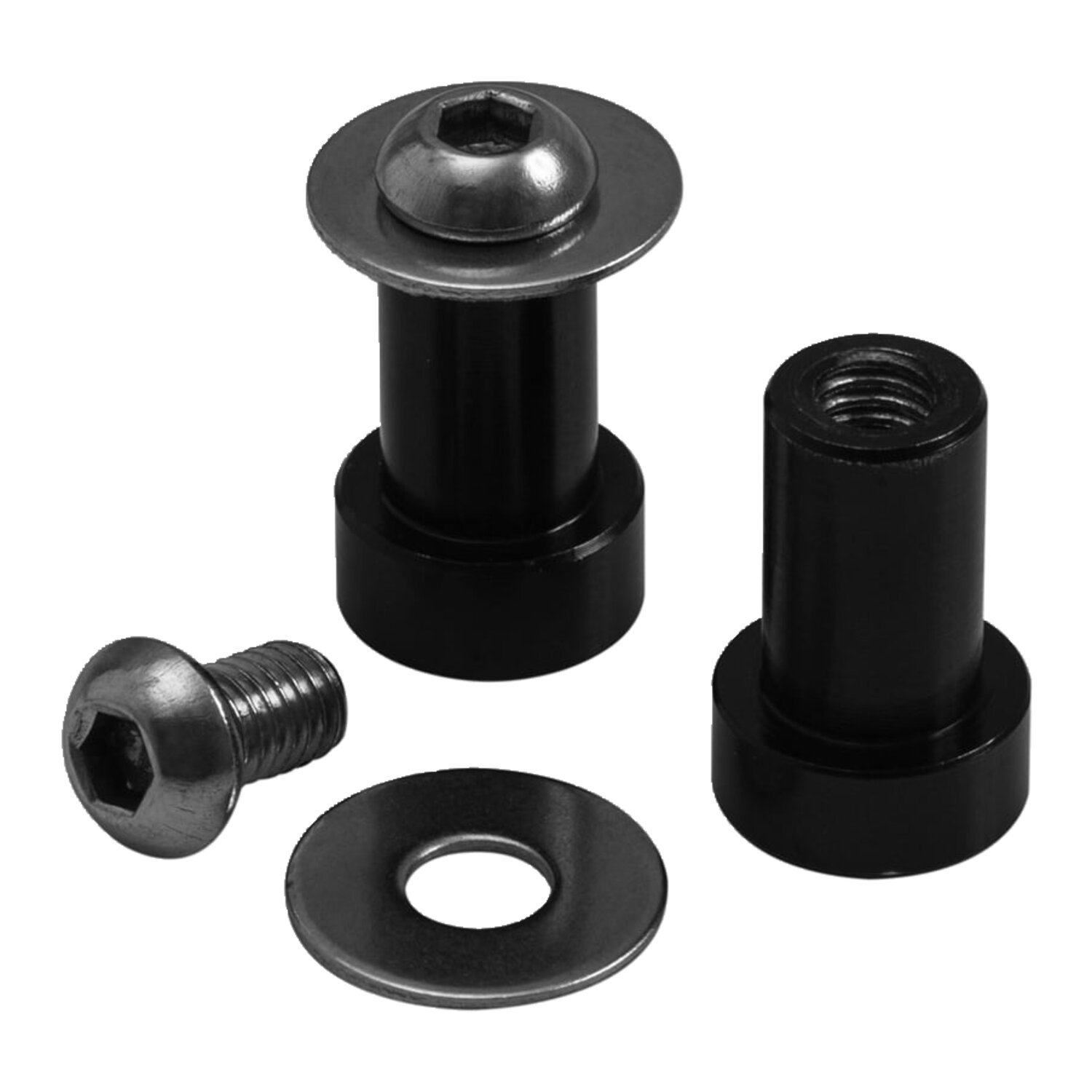 Motone mirror delete plugs, 1" h/b, Black