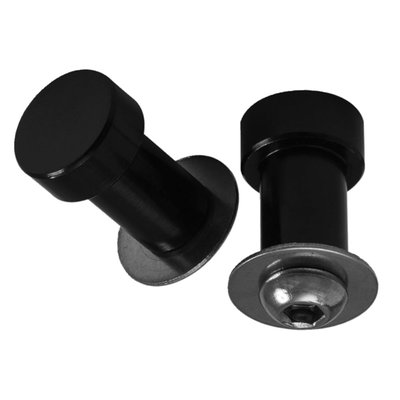 Fills the empty mount hole when converting to aftermarket and/or bar-end mirrors. Internally threaded for a no-loss instaLlation, unlike "push-in" versions which just as easily push-out.