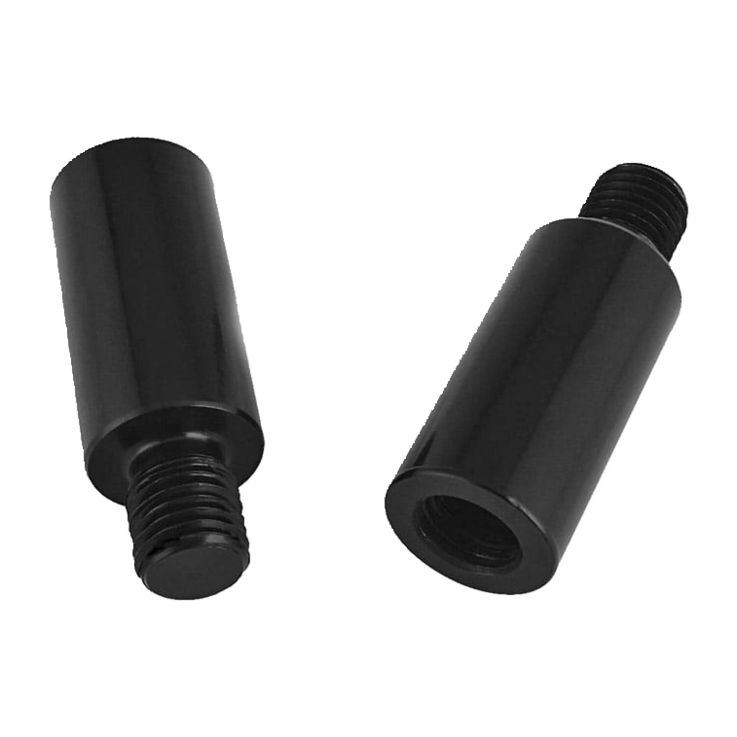 Motone, mirror extender adapter set 10mm, Black, Matte