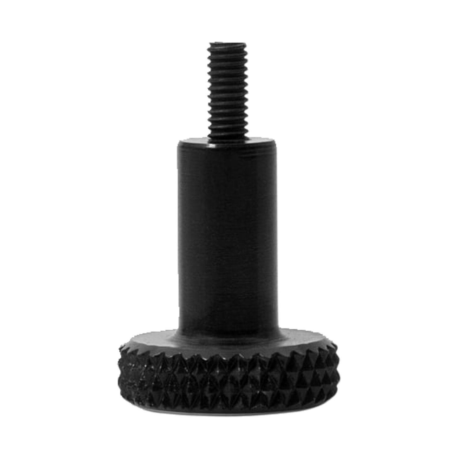 Motone choke knob, knurled, Black, Matte