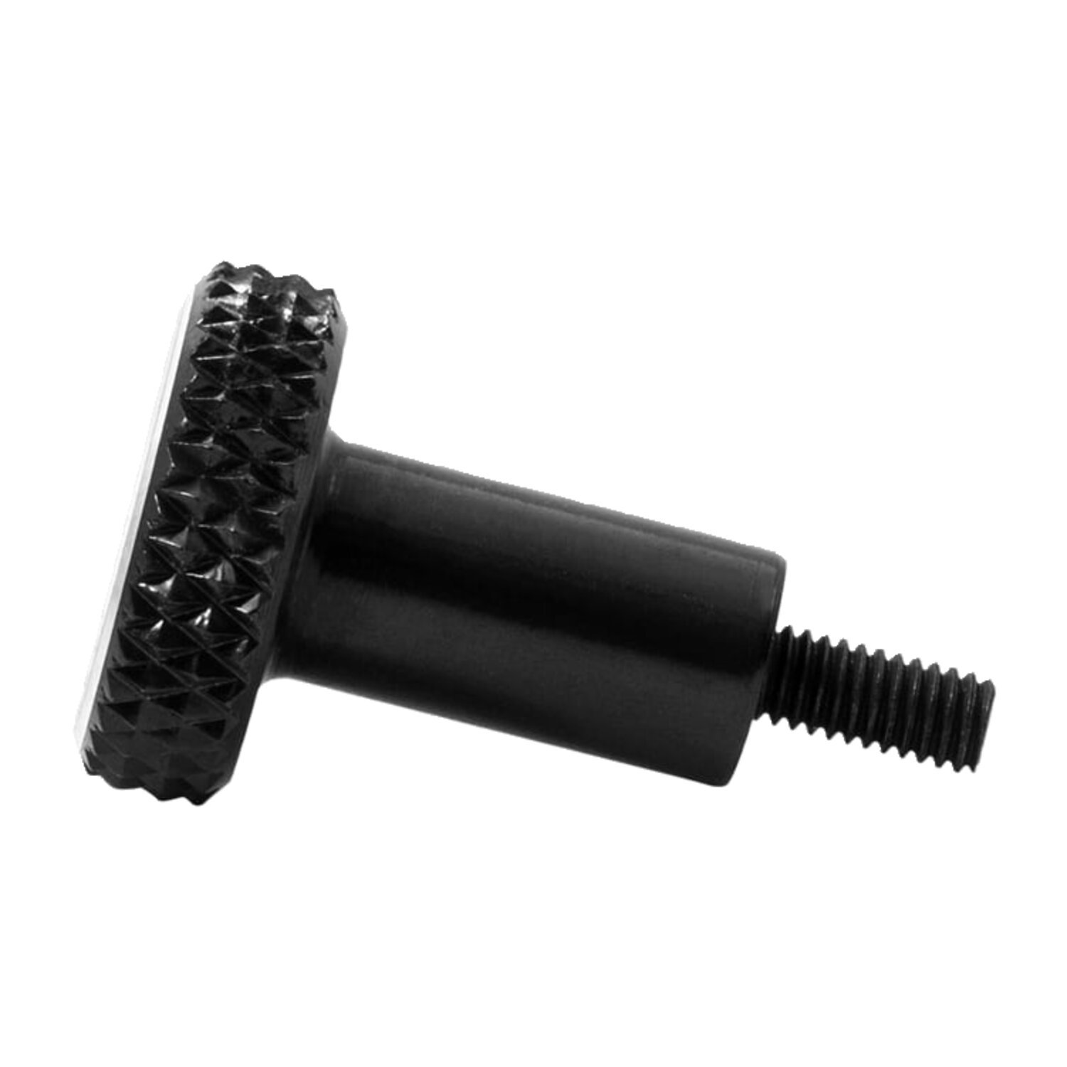 Motone choke knob, knurled, Black, Matte