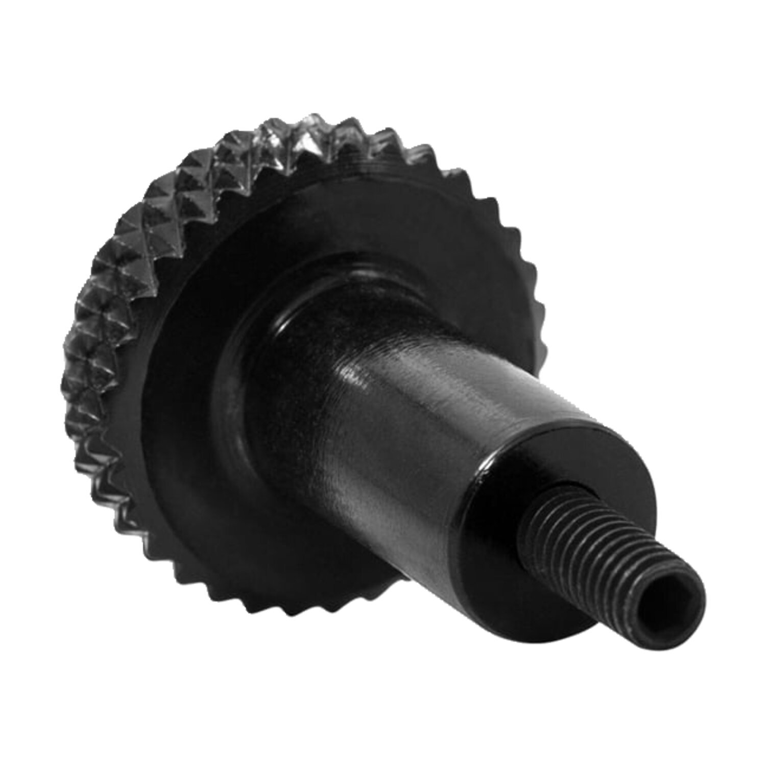 Motone choke knob, knurled, Black, Matte