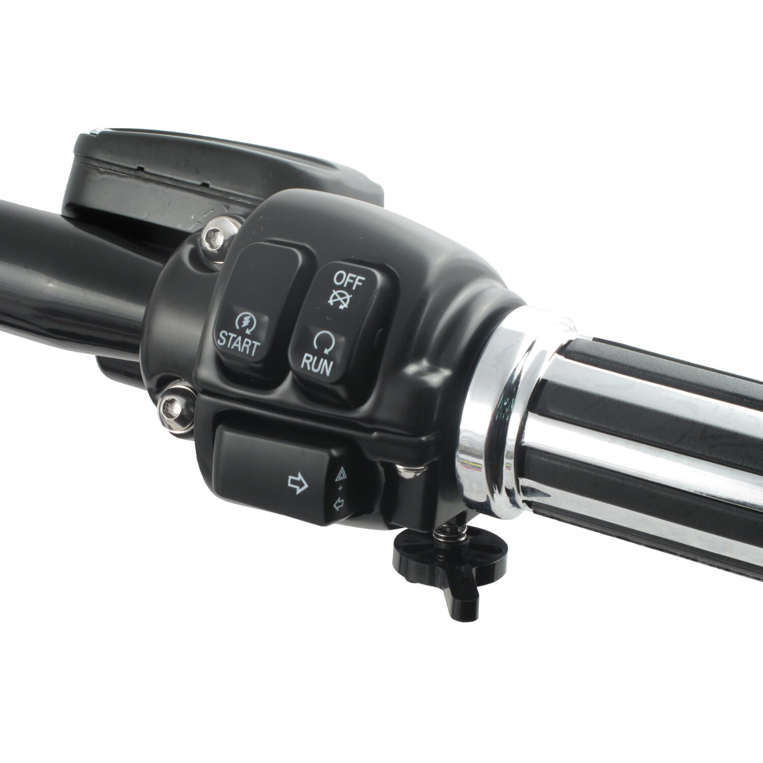 Throttle screw extension lever, Black